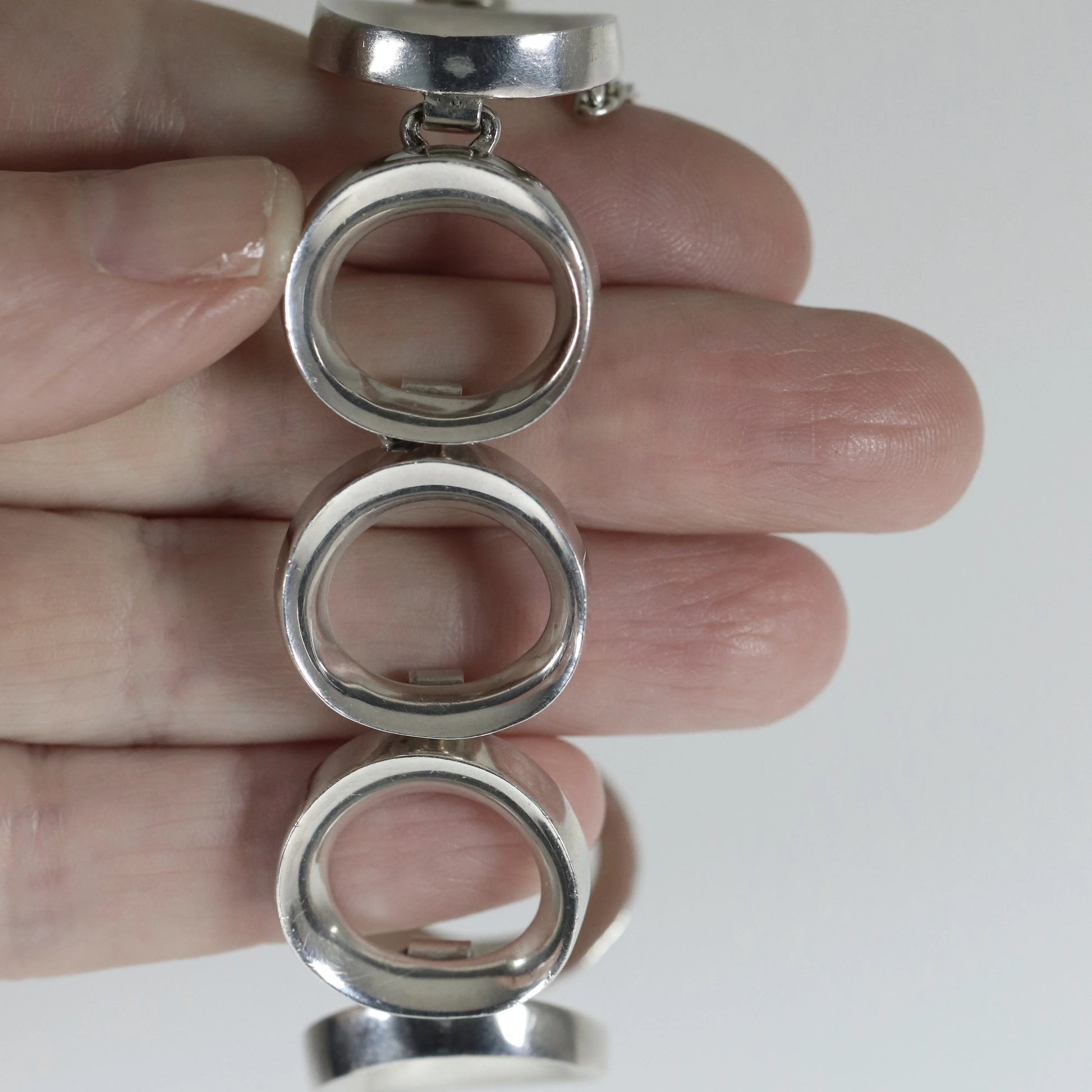 Vintage Antonio Pineda Taxco Silver Mexican Jewelry | Mid-Century Modernist 970 Silver Bracelet - Carmel Fine Silver Jewelry