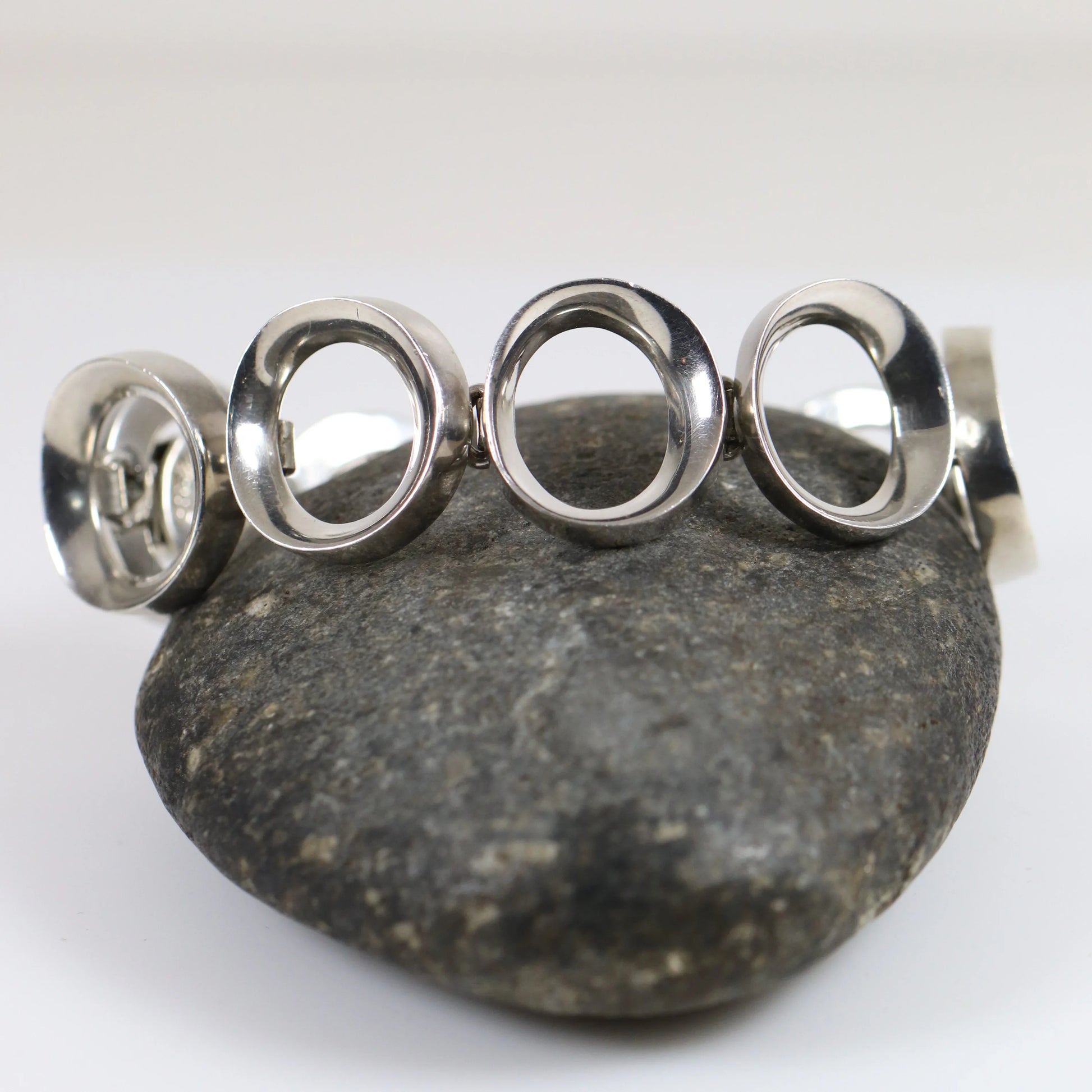 Vintage Antonio Pineda Taxco Silver Mexican Jewelry | Mid-Century Modernist 970 Silver Bracelet - Carmel Fine Silver Jewelry
