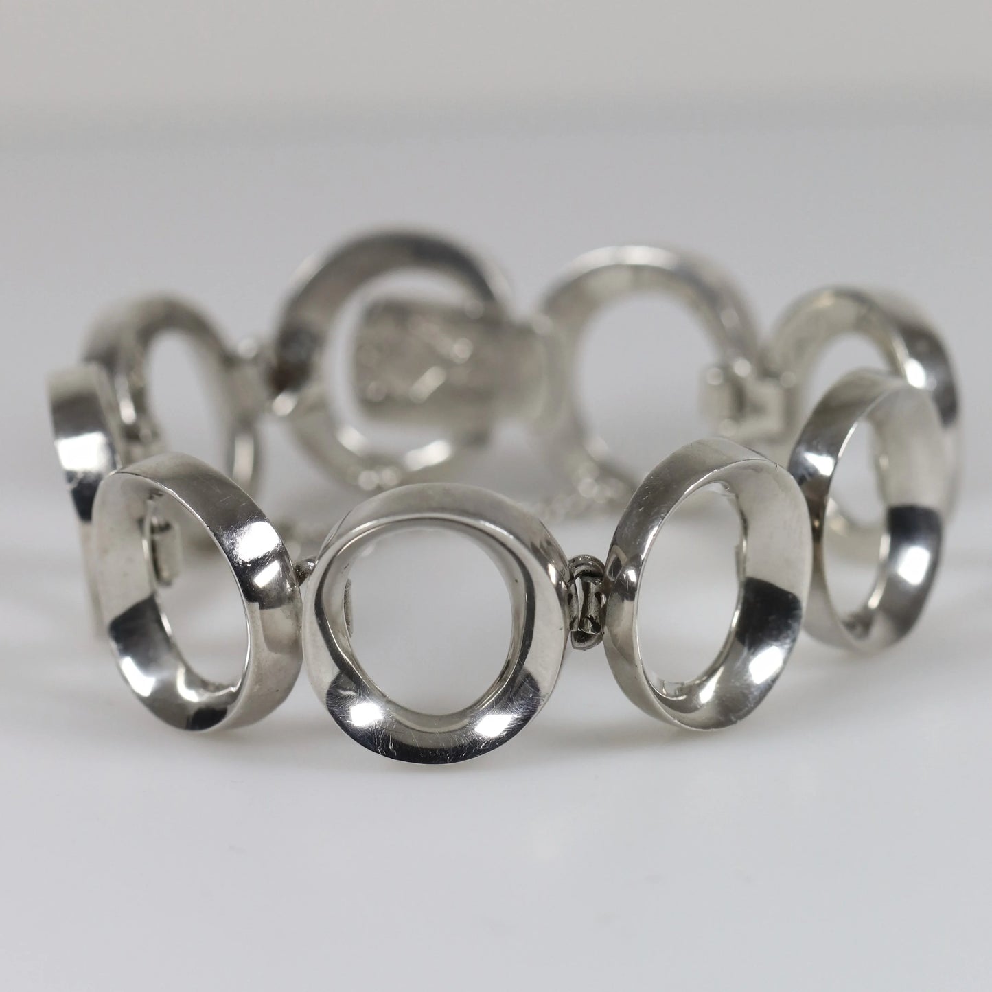 Vintage Antonio Pineda Taxco Silver Mexican Jewelry | Mid-Century Modernist 970 Silver Bracelet - Carmel Fine Silver Jewelry