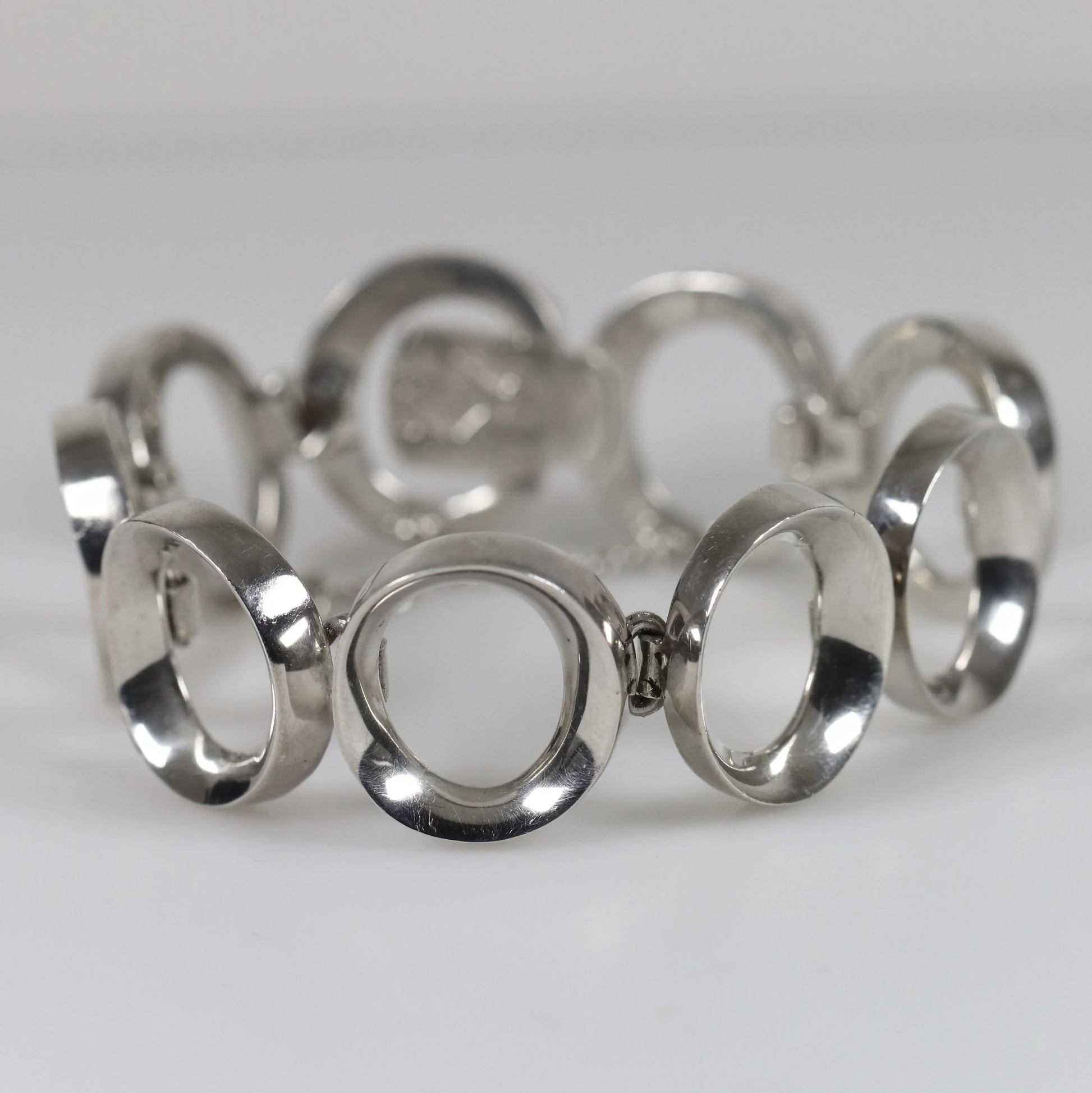 Vintage Antonio Pineda Taxco Silver Mexican Jewelry | Mid-Century Modernist 970 Silver Bracelet - Carmel Fine Silver Jewelry