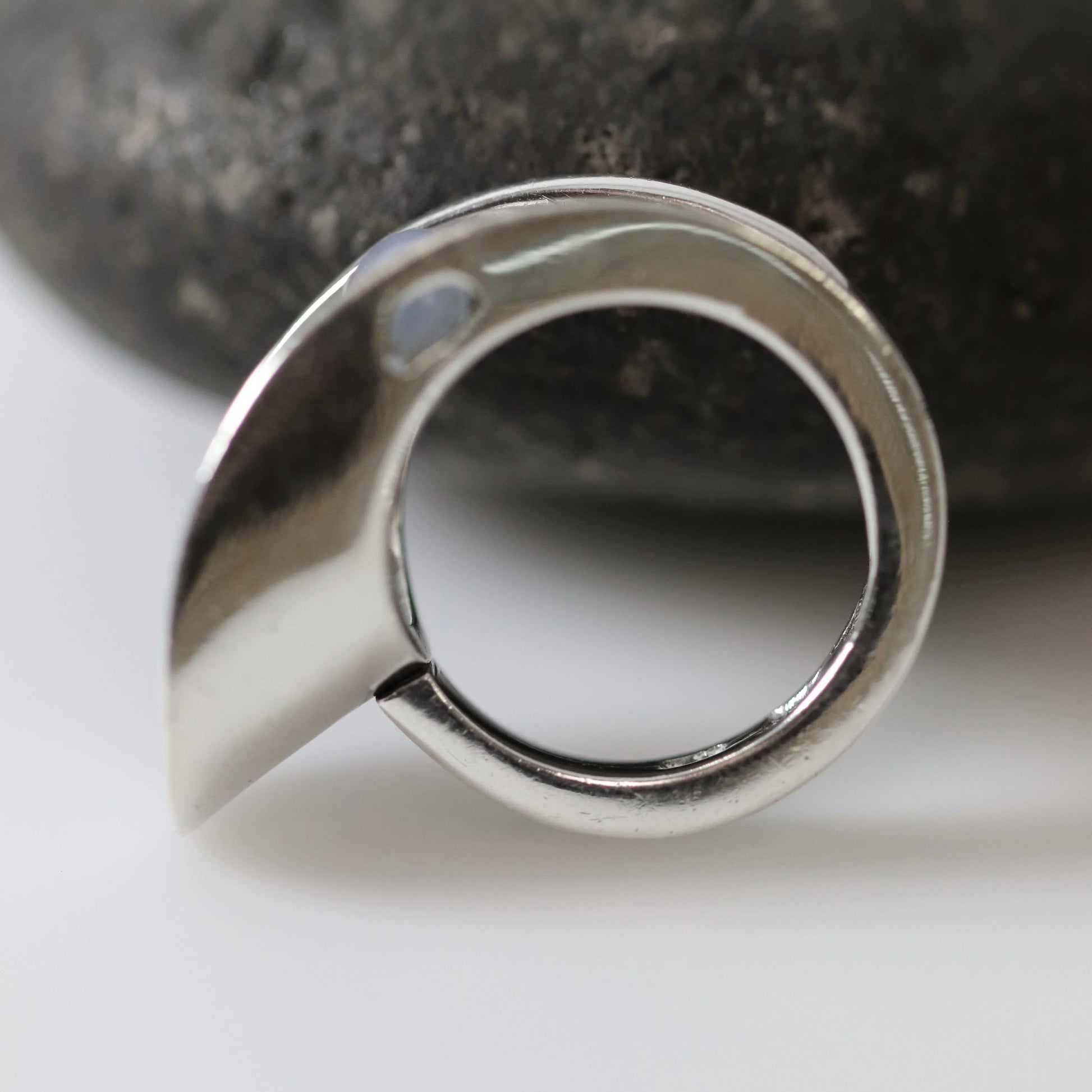 Vintage Antonio Pineda Taxco Silver Mexican Jewelry | Mid-Century Modernist Moonstone Ring (US Size 6 1/2) - Carmel Fine Silver Jewelry