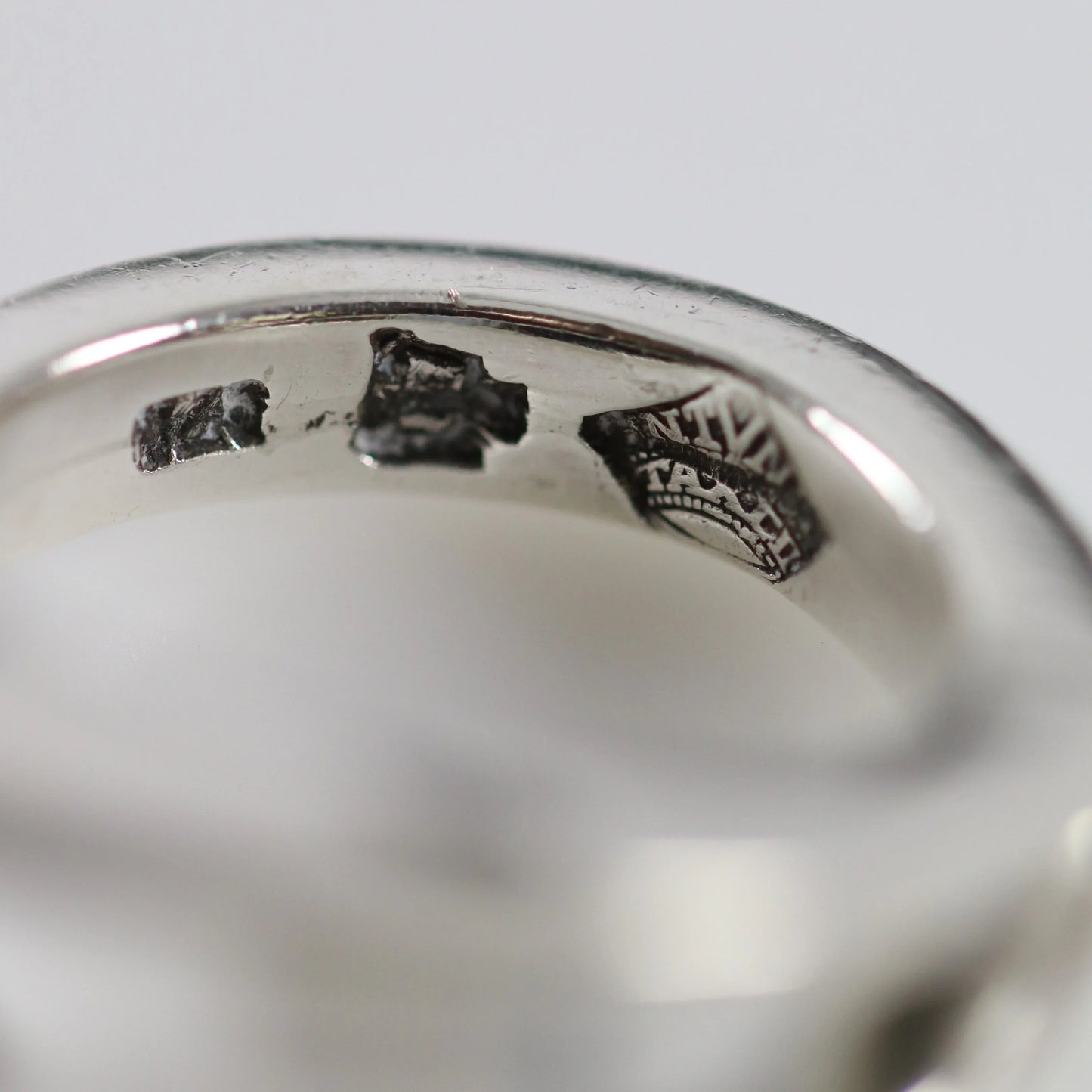 Vintage Antonio Pineda Taxco Silver Mexican Jewelry | Mid-Century Modernist Moonstone Ring (US Size 6 1/2) - Carmel Fine Silver Jewelry