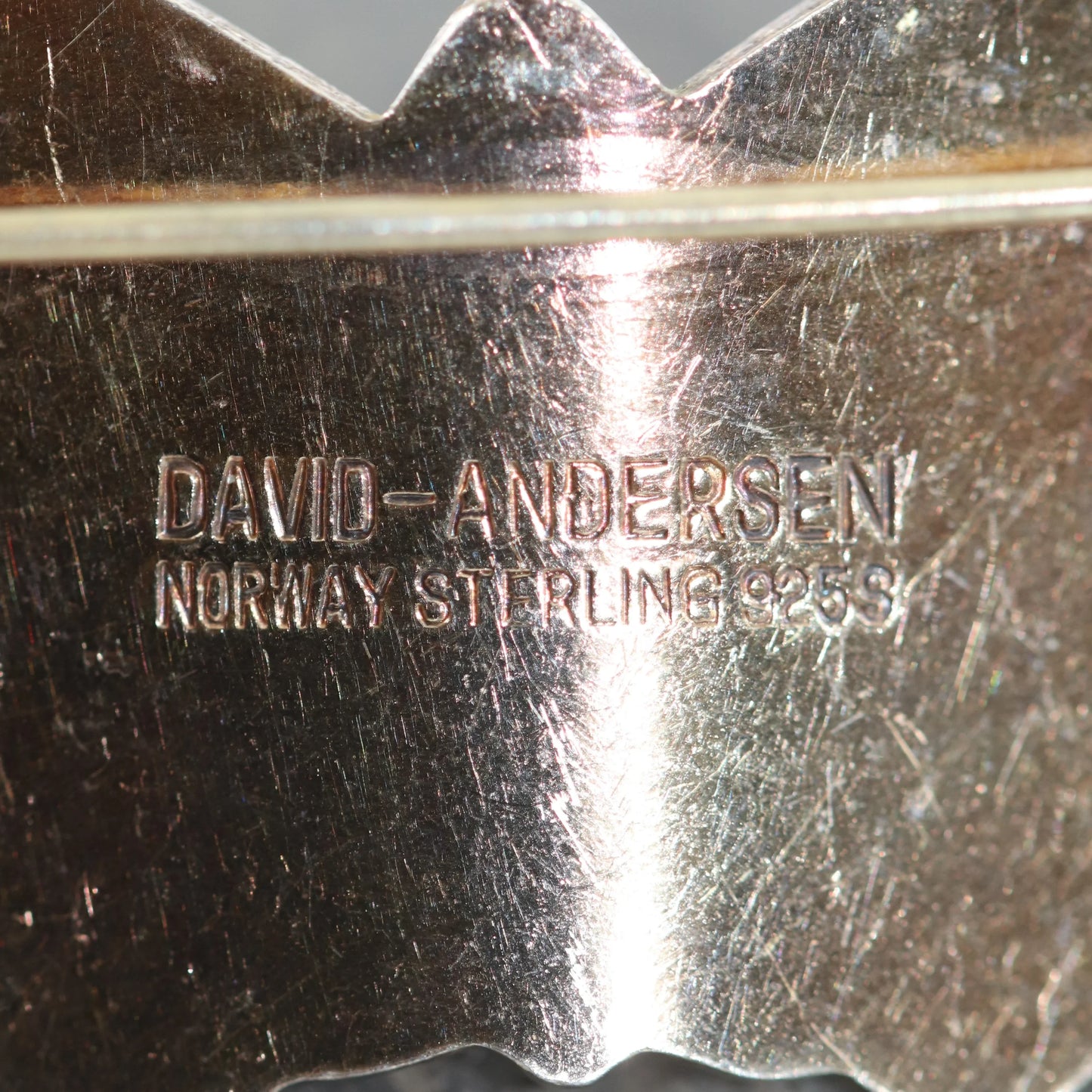 Vintage David Andersen Jewelry | Extra Large Multi-Color Butterfly Brooch Norway - Carmel Fine Silver Jewelry