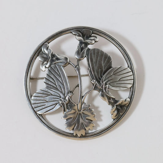 Vintage Georg Jensen Jewelry | Arno Malinowski Butterfly Brooch 283 Denmark - Carmel Fine Silver Jewelry