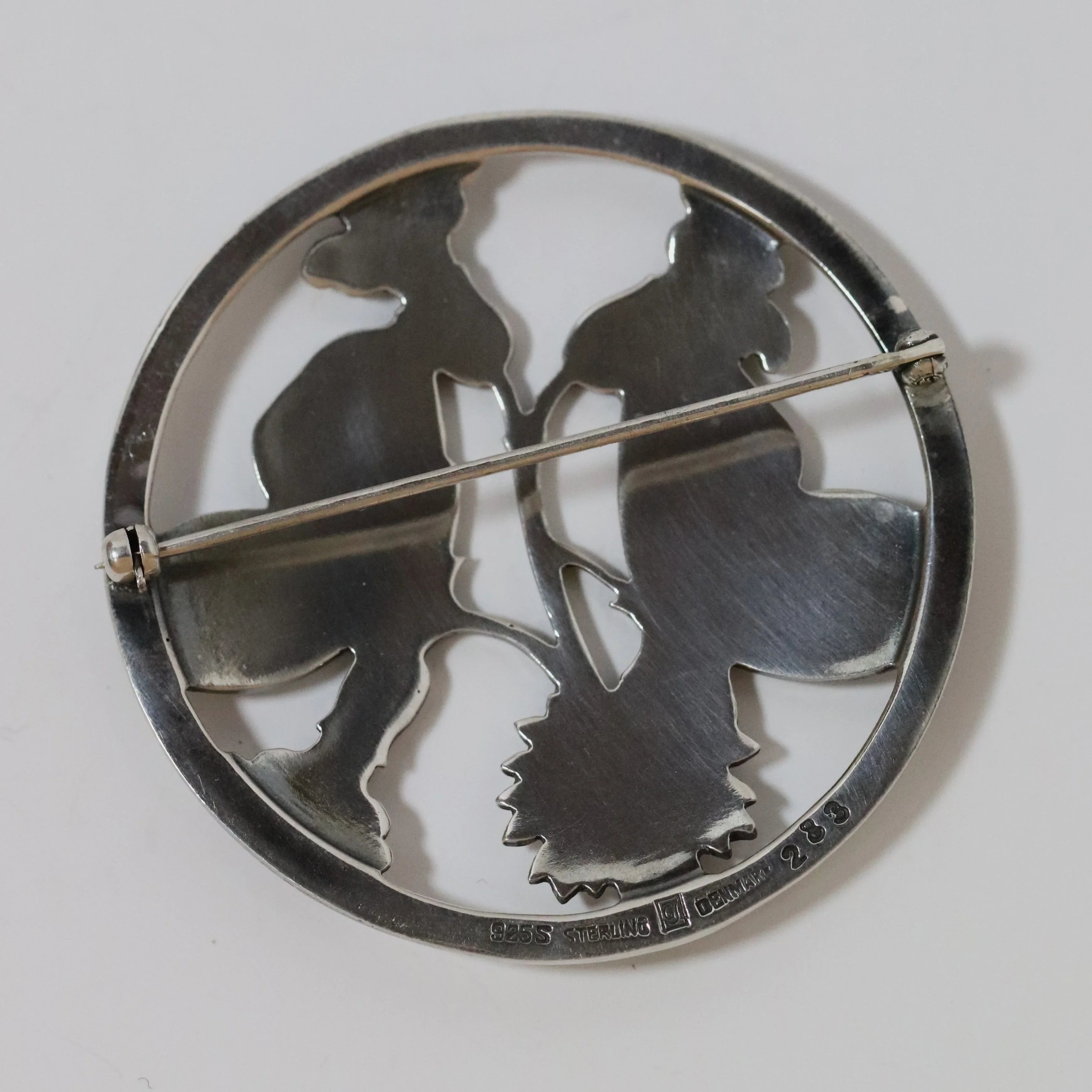 Vintage Georg Jensen Butterfly Brooch 283 Arno Malinowski Design