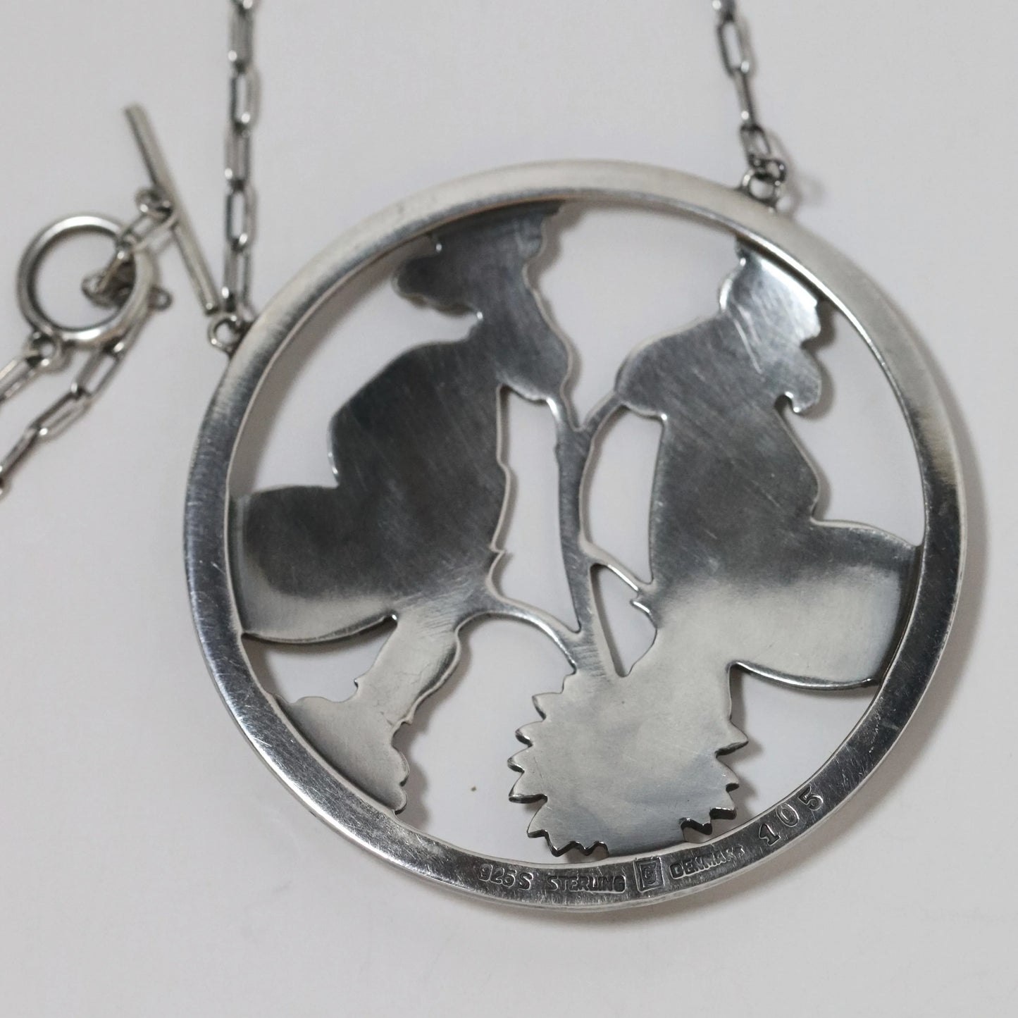 Vintage Georg Jensen Jewelry | Arno Malinowski Butterfly Necklace 105 Denmark - Carmel Fine Silver Jewelry