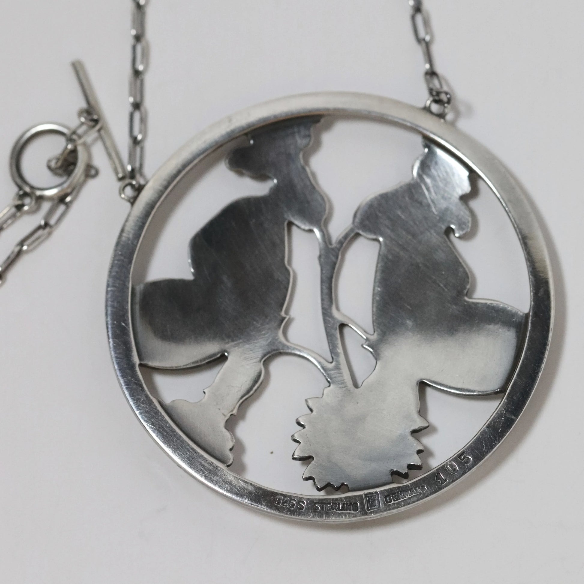 Vintage Georg Jensen Jewelry | Arno Malinowski Butterfly Necklace 105 Denmark - Carmel Fine Silver Jewelry