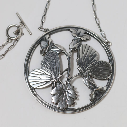 Vintage Georg Jensen Jewelry | Arno Malinowski Butterfly Necklace 105 Denmark - Carmel FSJ