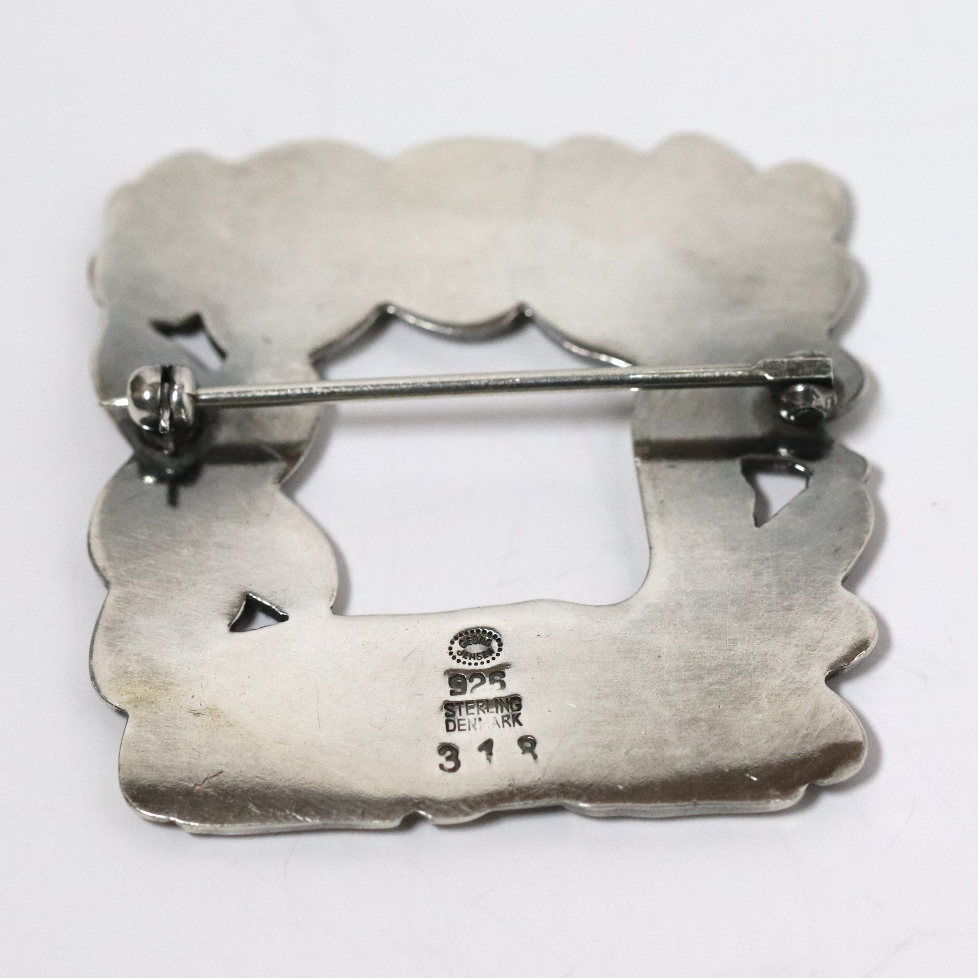 Vintage Georg Jensen Jewelry | Arno Malinowski Deer and Squirrel Brooch 318 Denmark - Carmel FSJ