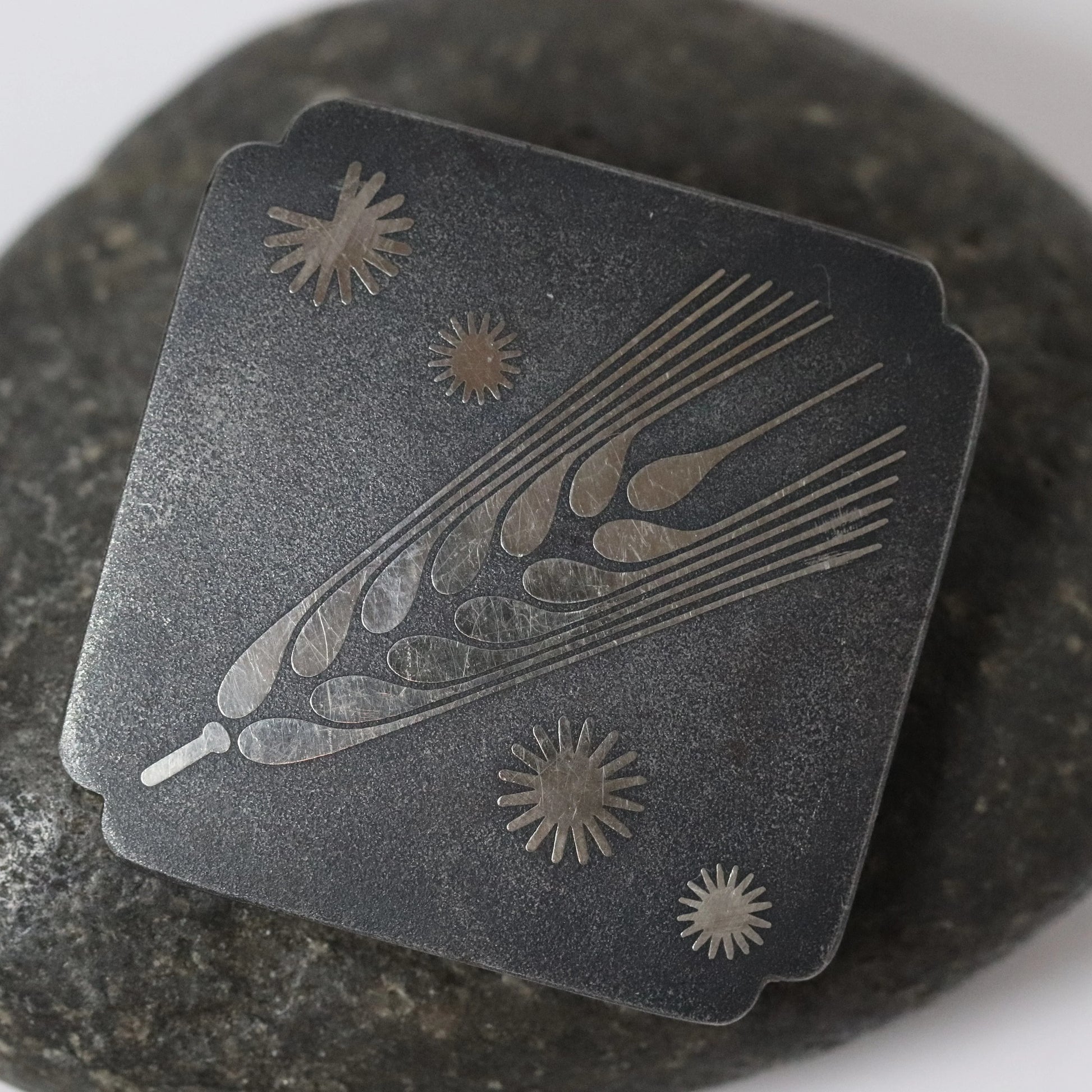 Vintage Georg Jensen Jewelry | Arno Malinowski Iron Wheat Brooch Denmark - Carmel Fine Silver Jewelry