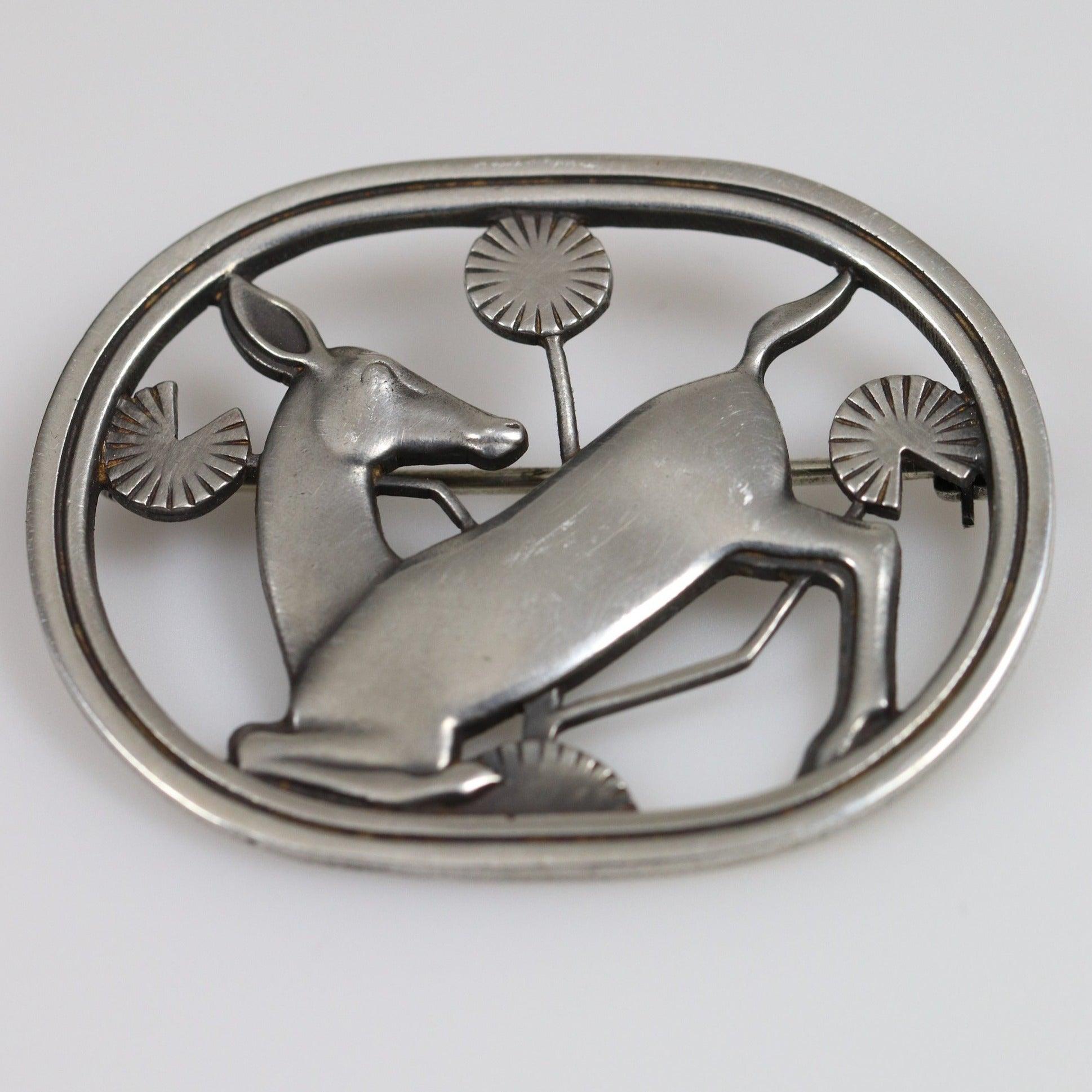 Vintage Georg Jensen Jewelry | Arno Malinowski Kneeling Deer