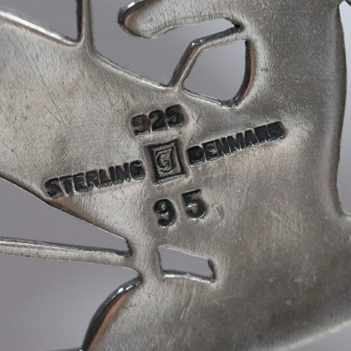 Vintage Georg Jensen Jewelry | Arno Malinowski Kneeling Deer Necklace Denmark (24") - Carmel Fine Silver Jewelry