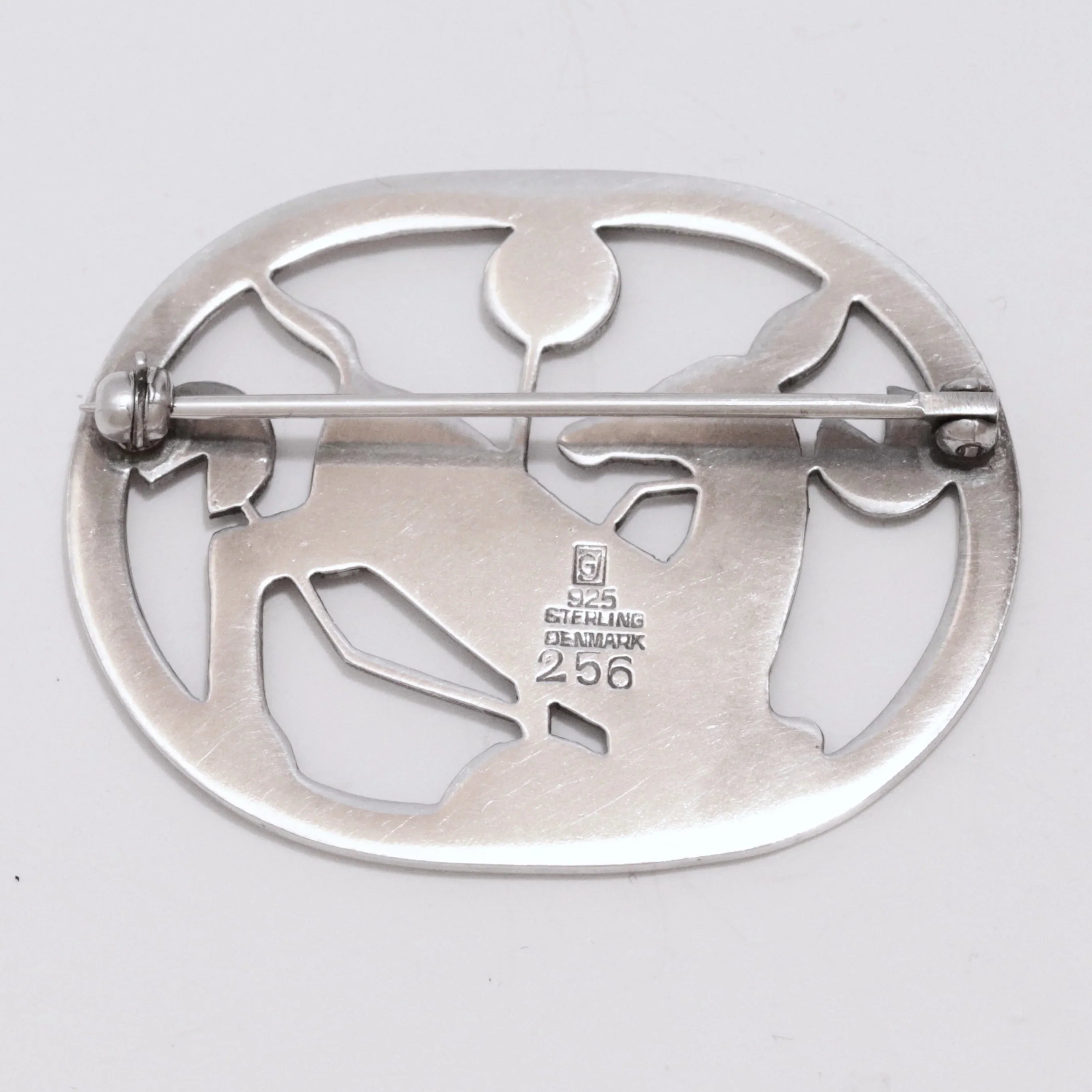 Vintage Georg Jensen Malinowski Kneeling Deer Pin 256 Denmark