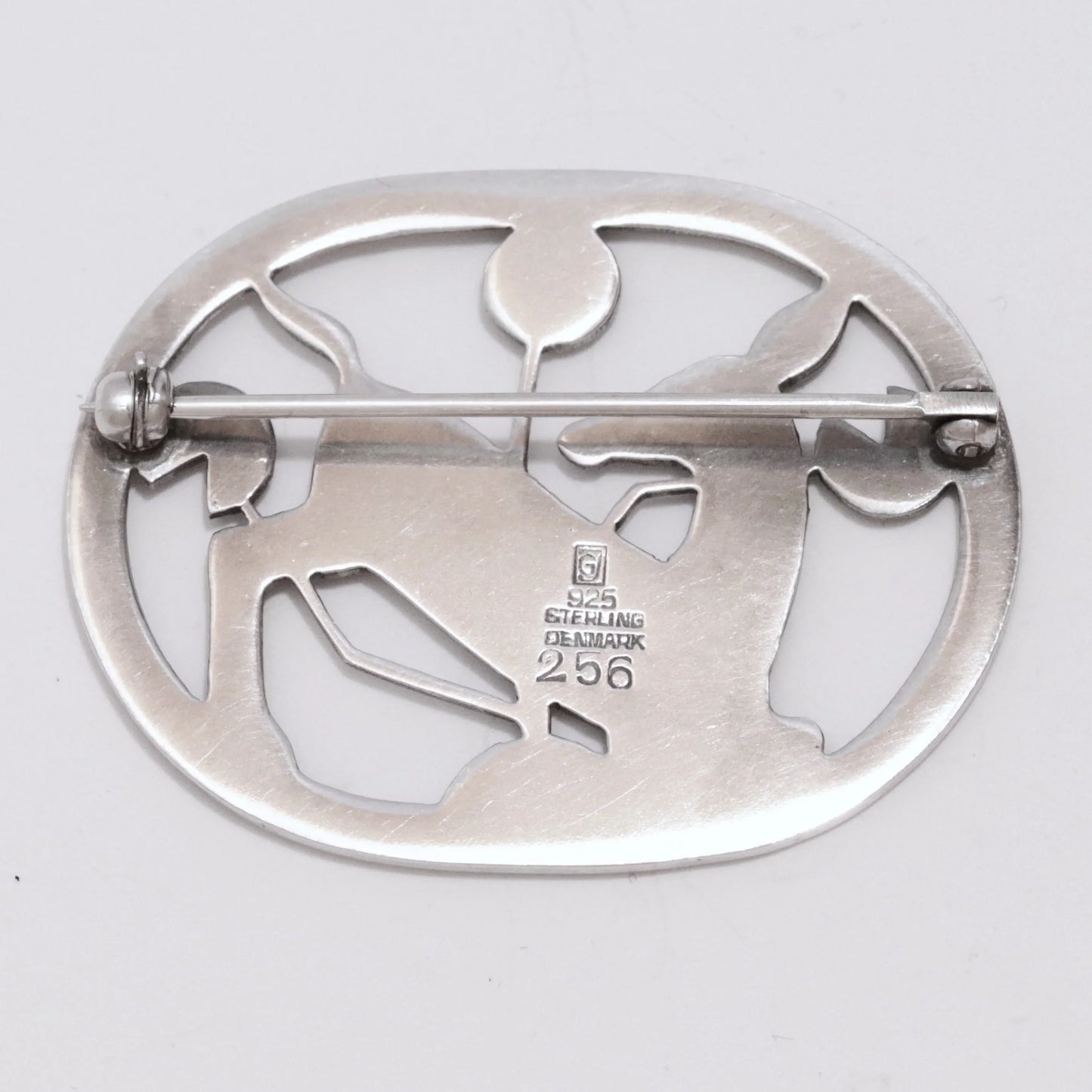 Vintage Georg Jensen Jewelry | Arno Malinowski Kneeling Deer Pin 256 Denmark - Carmel Fine Silver Jewelry