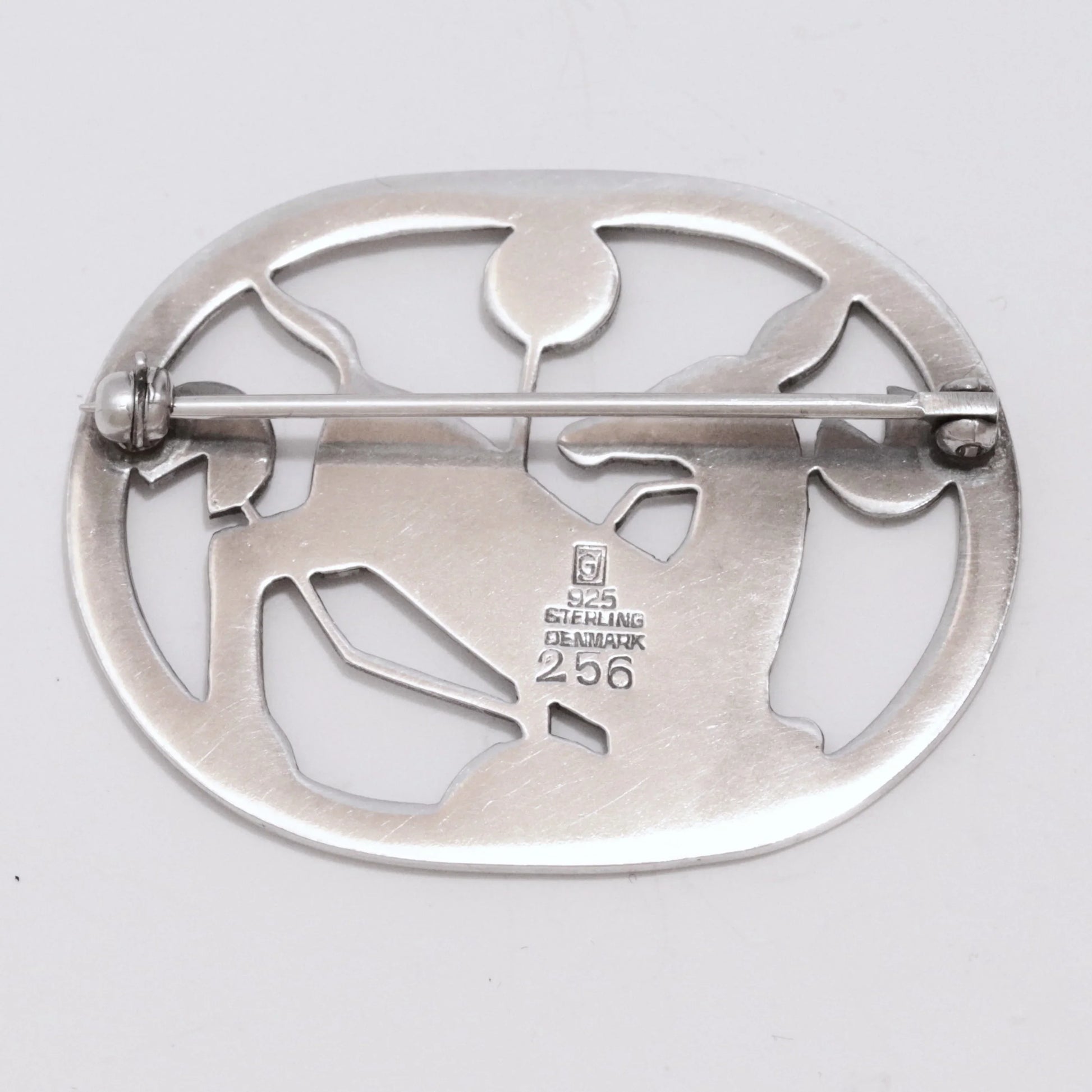 Vintage Georg Jensen Jewelry | Arno Malinowski Kneeling Deer Pin 256 Denmark - Carmel Fine Silver Jewelry