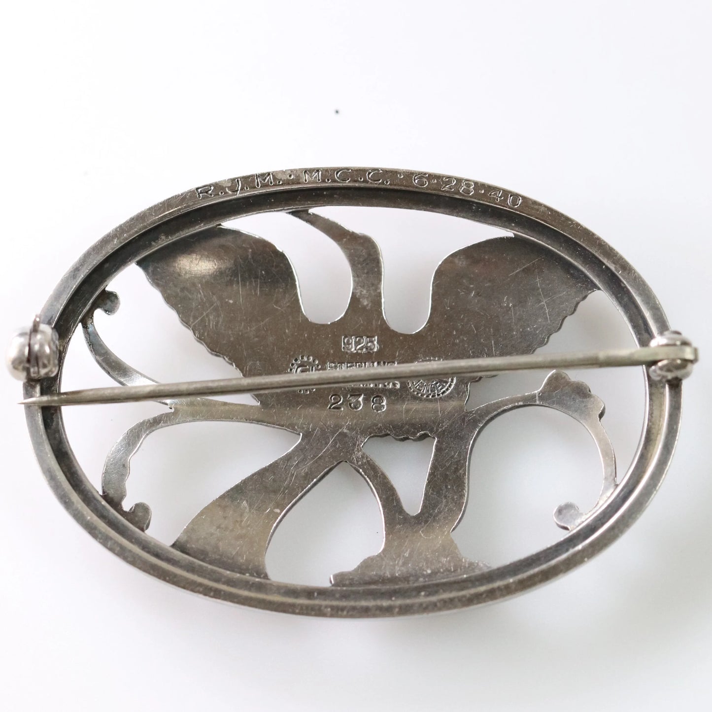 Vintage Georg Jensen Jewelry | Bird of Paradise Brooch 238 - Carmel Fine Silver Jewelry