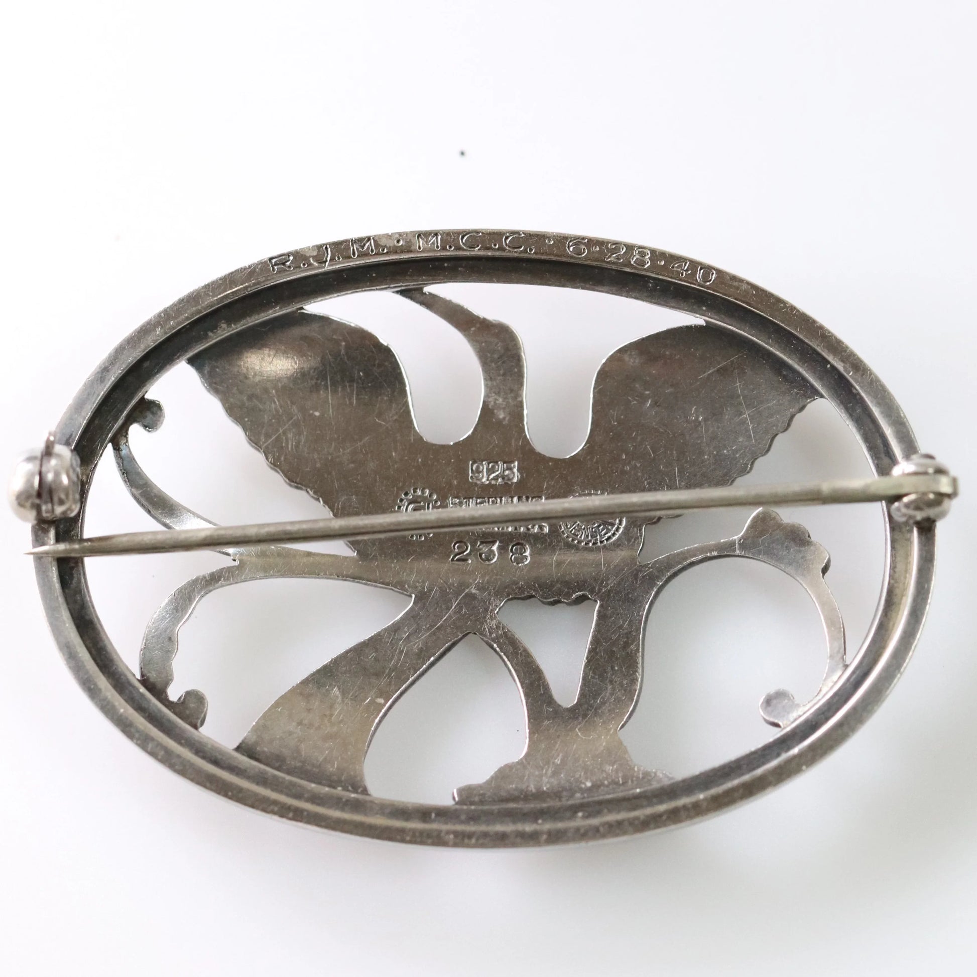 Vintage Georg Jensen Jewelry | Bird of Paradise Brooch 238 - Carmel Fine Silver Jewelry