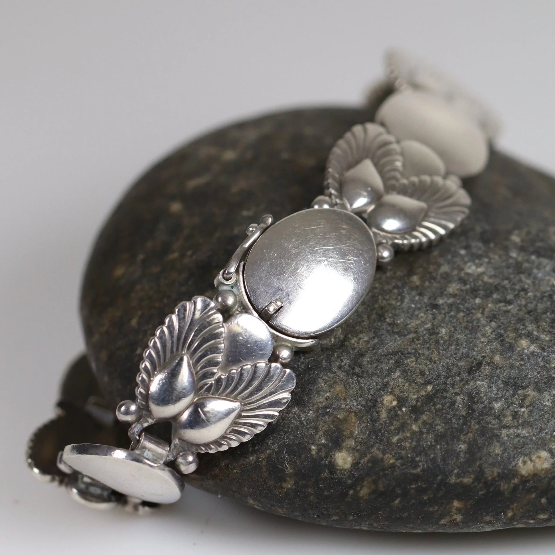 Vintage Georg Jensen Jewelry | Bittersweet Bracelet 94B - Carmel Fine Silver Jewelry