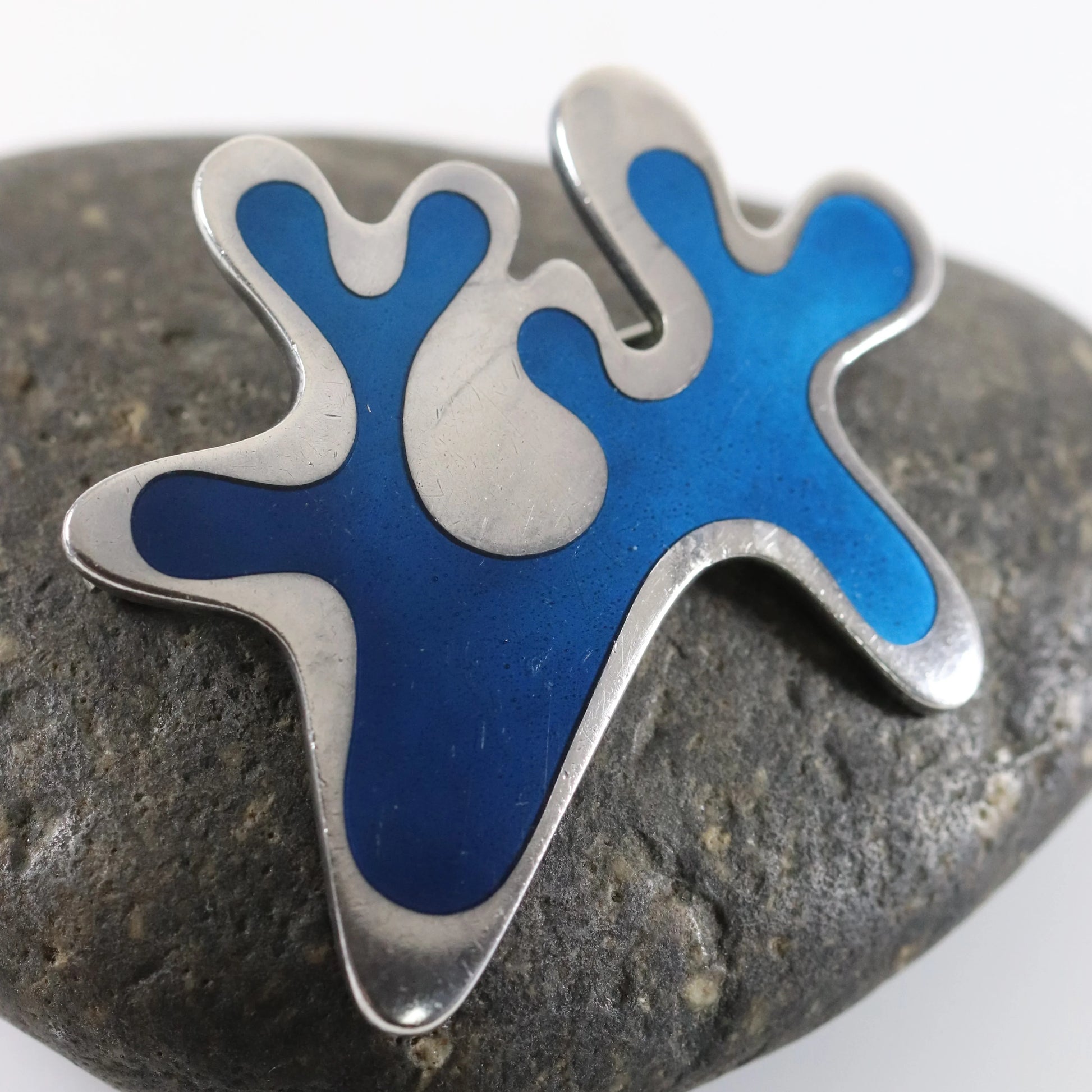 Vintage Georg Jensen Jewelry | Henning Koppel Amoeba Brooch 370 Denmark - Carmel Fine Silver Jewelry