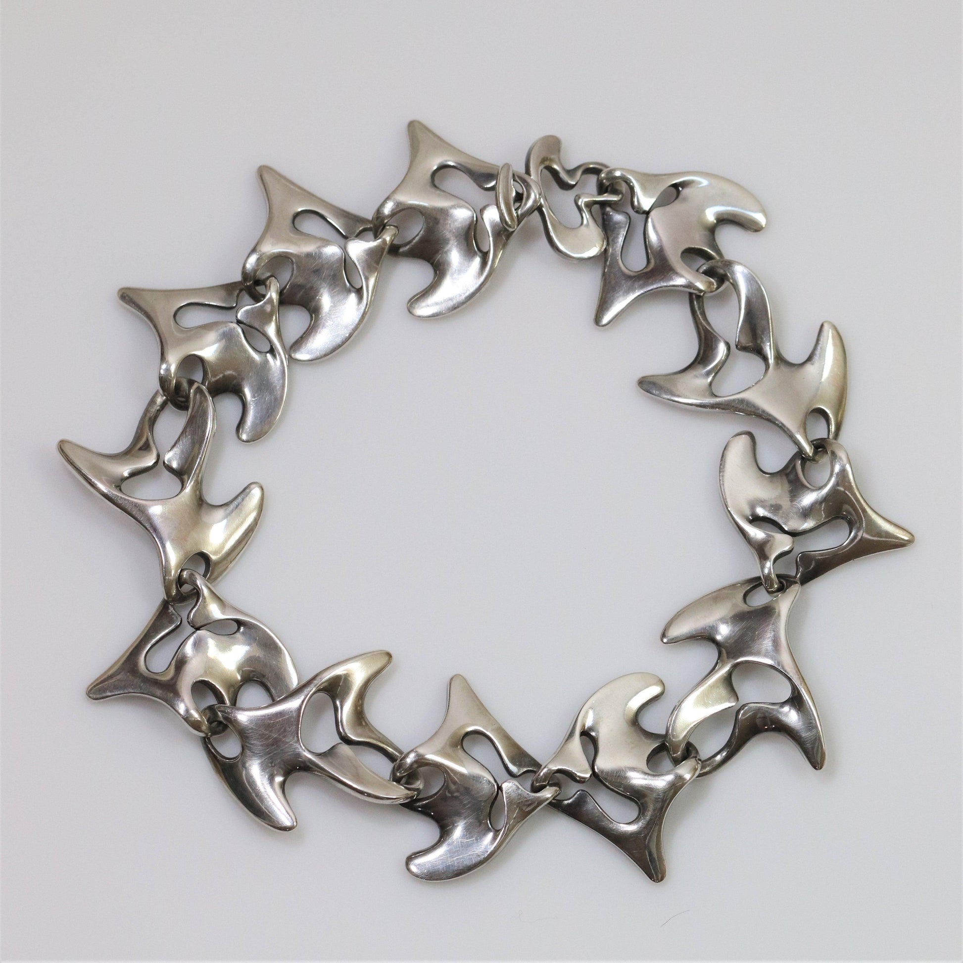 Vintage Georg Jensen Jewelry | Henning Koppel Heavy Splash Necklace 89 - Carmel Fine Silver Jewelry