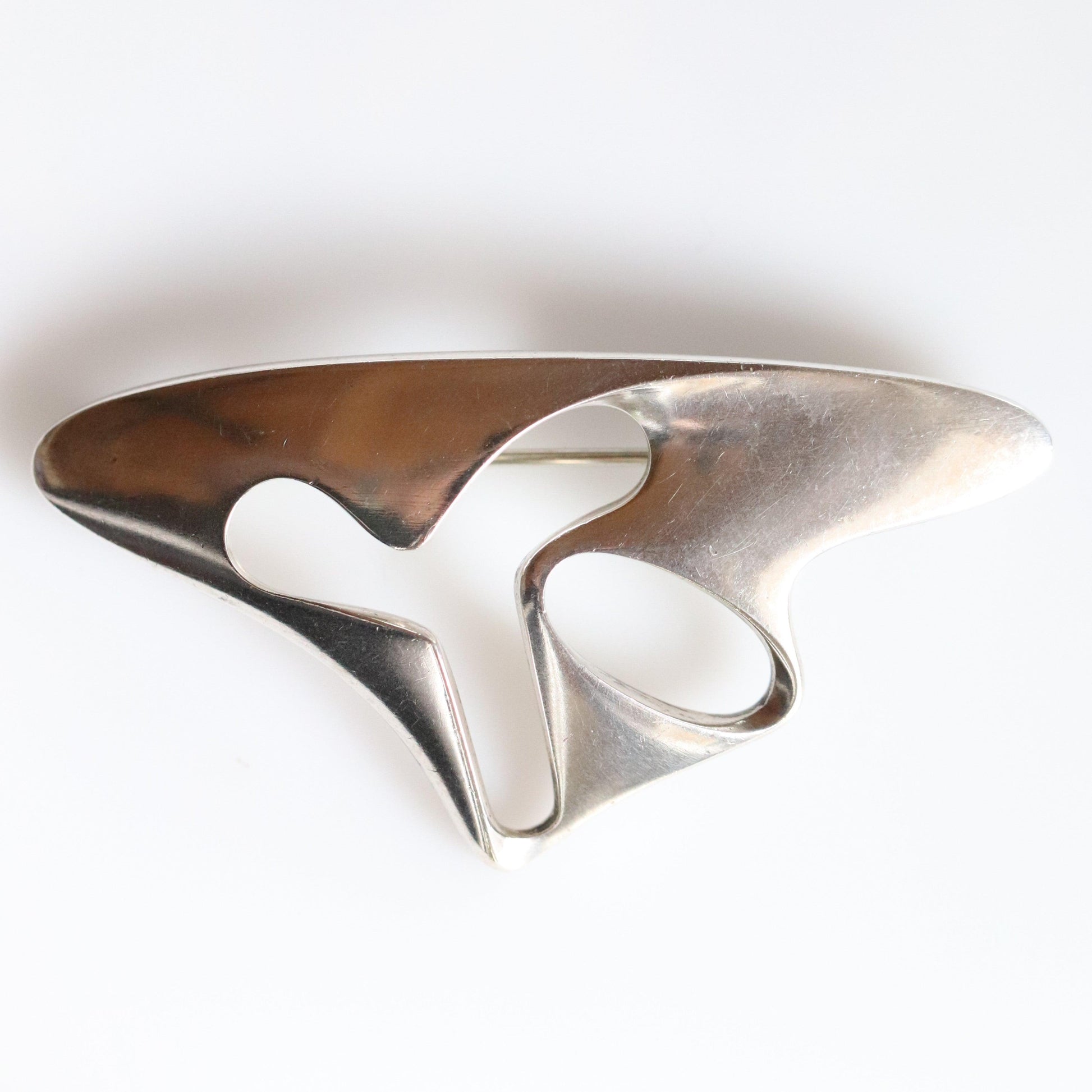 Vintage Georg Jensen Jewelry | Henning Koppel Modernist Abstract Brooch 325 - Carmel Fine Silver Jewelry