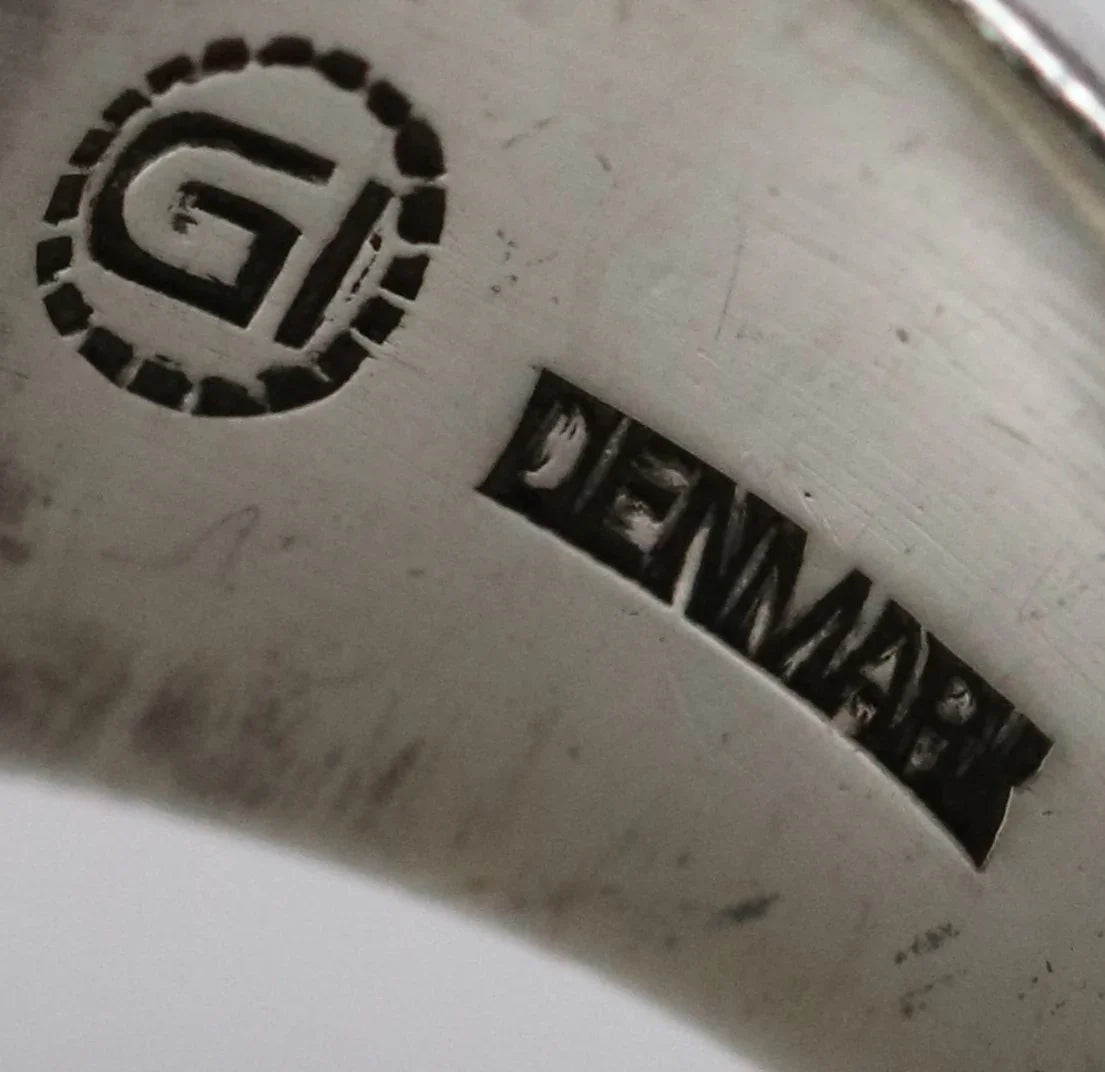 Vintage Georg Jensen Jewelry | Henry Pilstrup Lotus Flower Ring 82A Denmark (US Size 4 3/4) - Carmel Fine Silver Jewelry