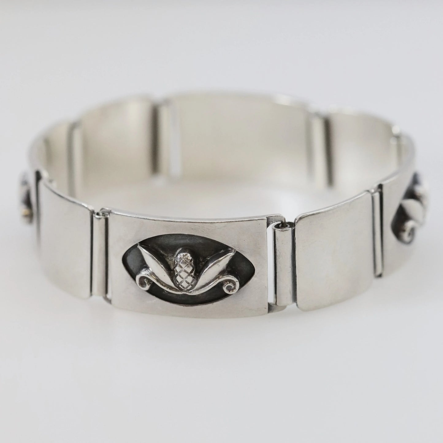 Vintage Georg Jensen Jewelry | La Paglia Pinecone Motif Bracelet USA