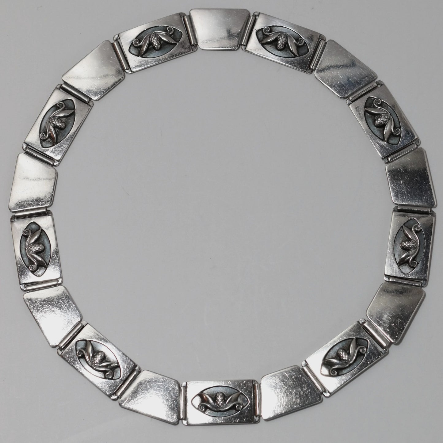 Vintage Georg Jensen Jewelry | La Paglia Pinecone Motif Necklace USA