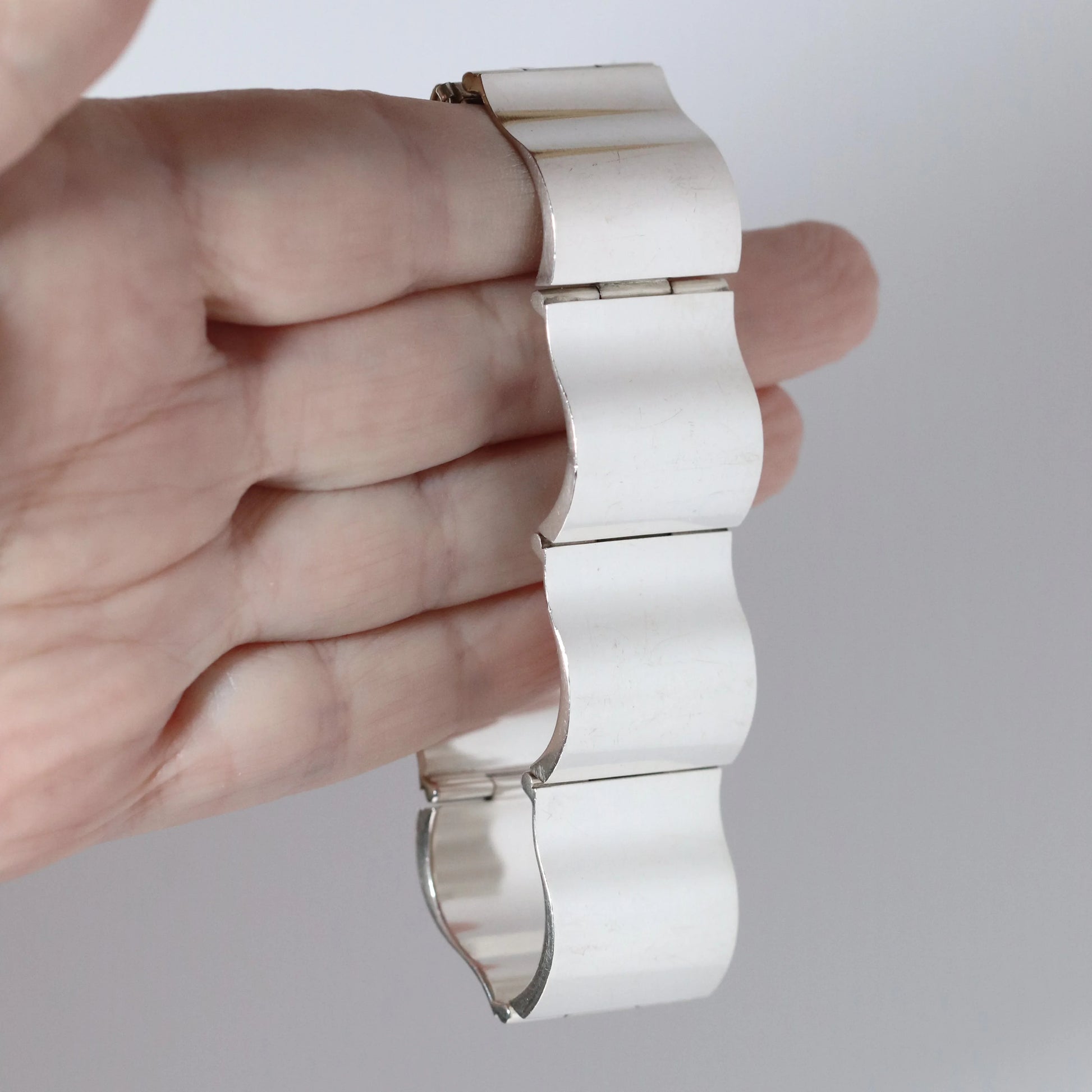 Vintage Georg Jensen Jewelry | Nanna Ditzel Design Sterling Silver Bracelet 432 Denmark - Carmel Fine Silver Jewelry