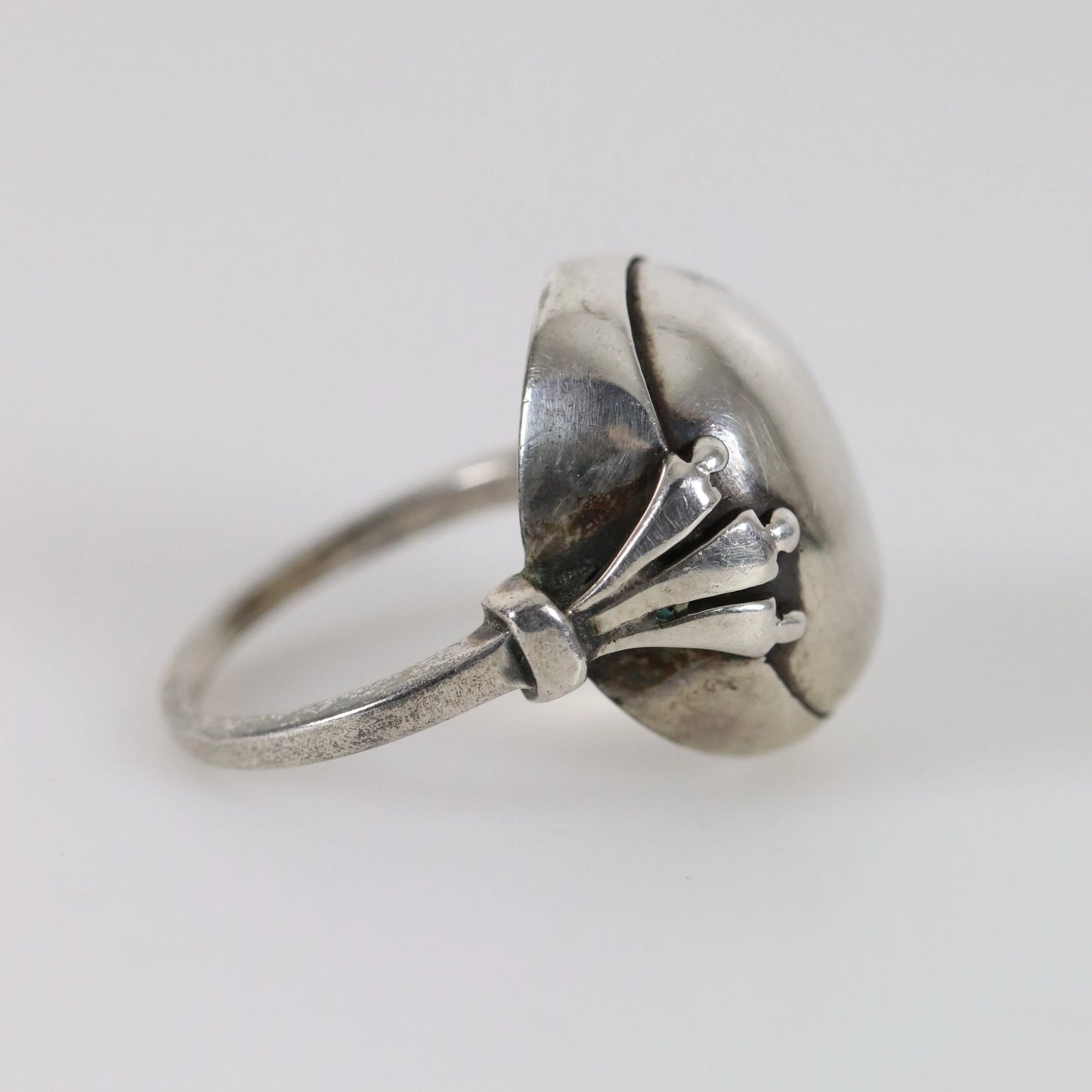 Vintage Georg Jensen Jewelry | Oscar Gundlach-Pedersen Cabochon Ring 51 Denmark - Carmel Fine Silver Jewelry