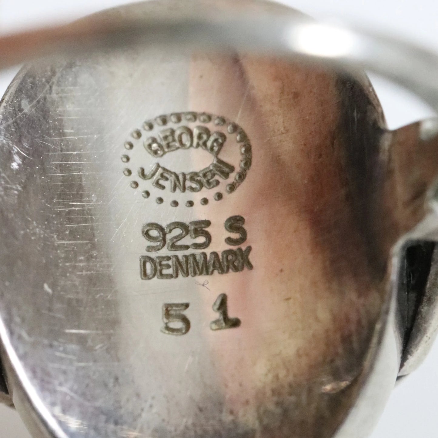 Vintage Georg Jensen Jewelry | Oscar Gundlach-Pedersen Cabochon Ring 51 Denmark - Carmel Fine Silver Jewelry