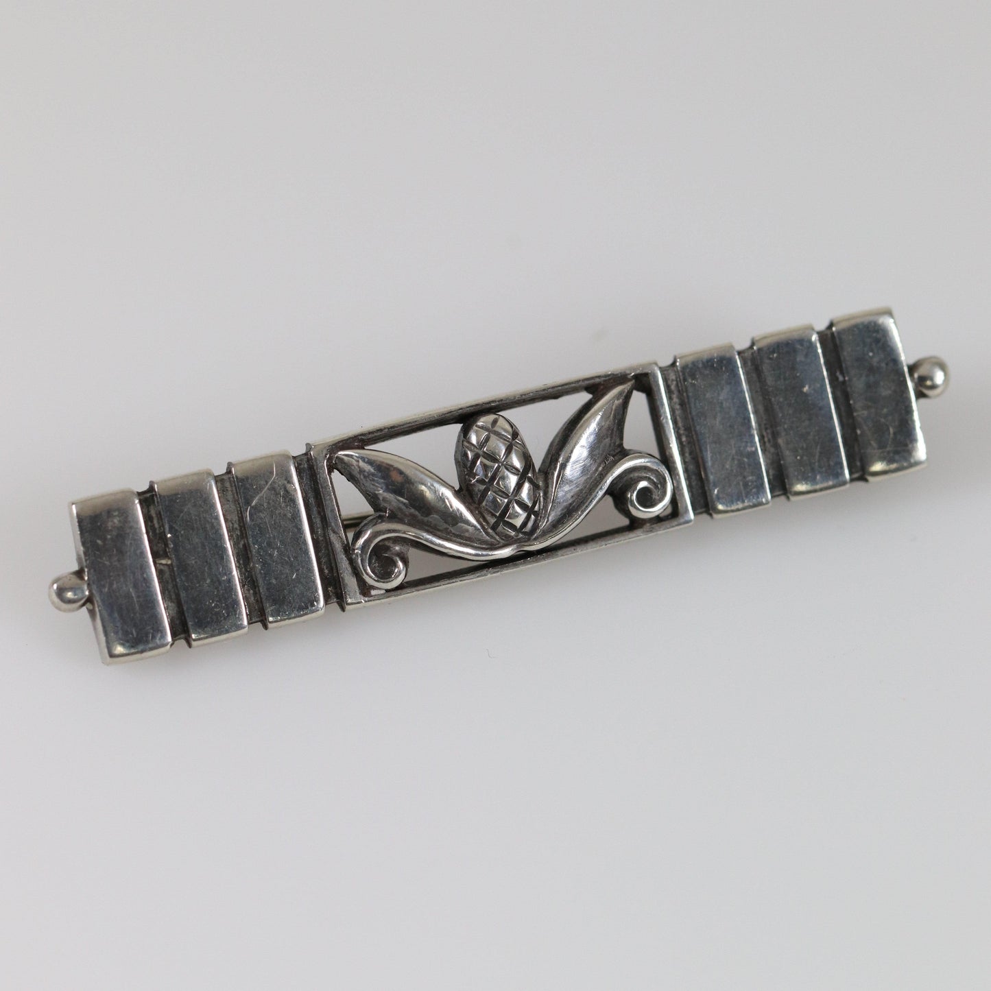 Vintage Georg Jensen Jewelry | Pineapple Acorn Brooch USA - Carmel FSJ