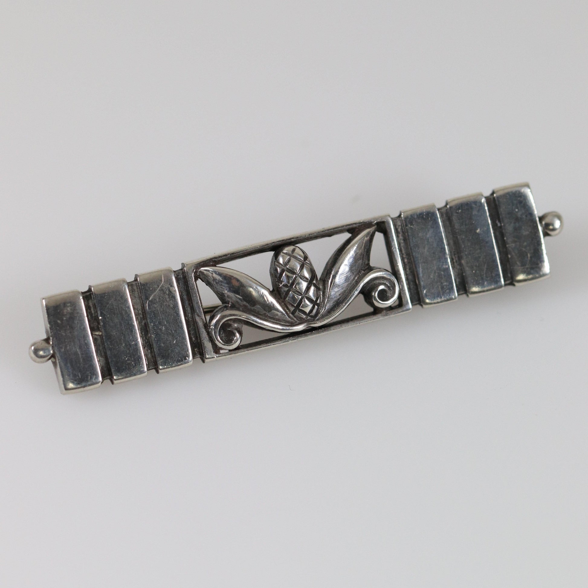 Vintage Georg Jensen Jewelry | Pineapple Acorn Brooch USA - Carmel FSJ