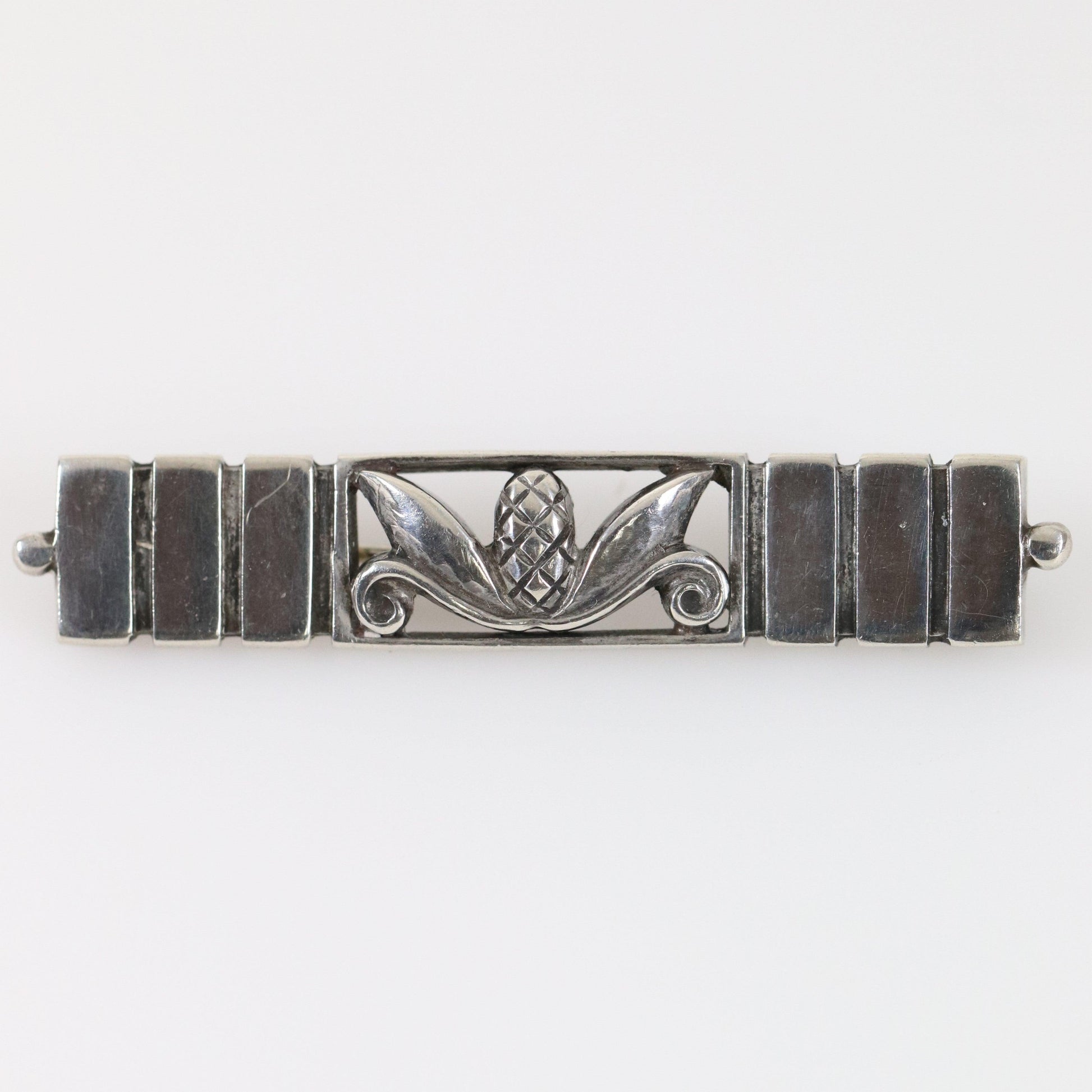 Vintage Georg Jensen Jewelry | Pineapple Acorn Brooch USA - Carmel FSJ