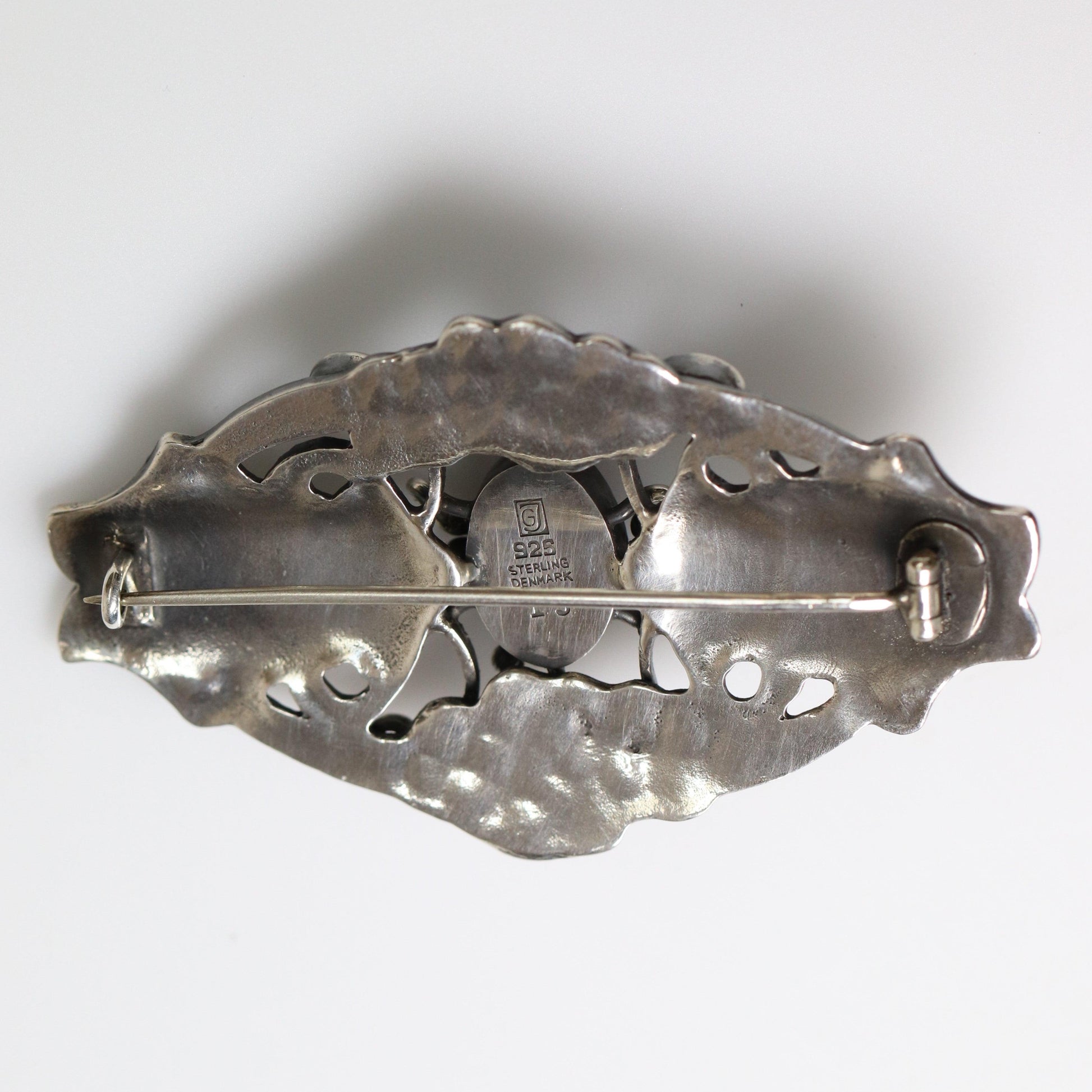 Vintage Georg Jensen Jewelry | Rare Art Nouveau Cicada Bug Brooch 19 - Carmel Fine Silver Jewelry