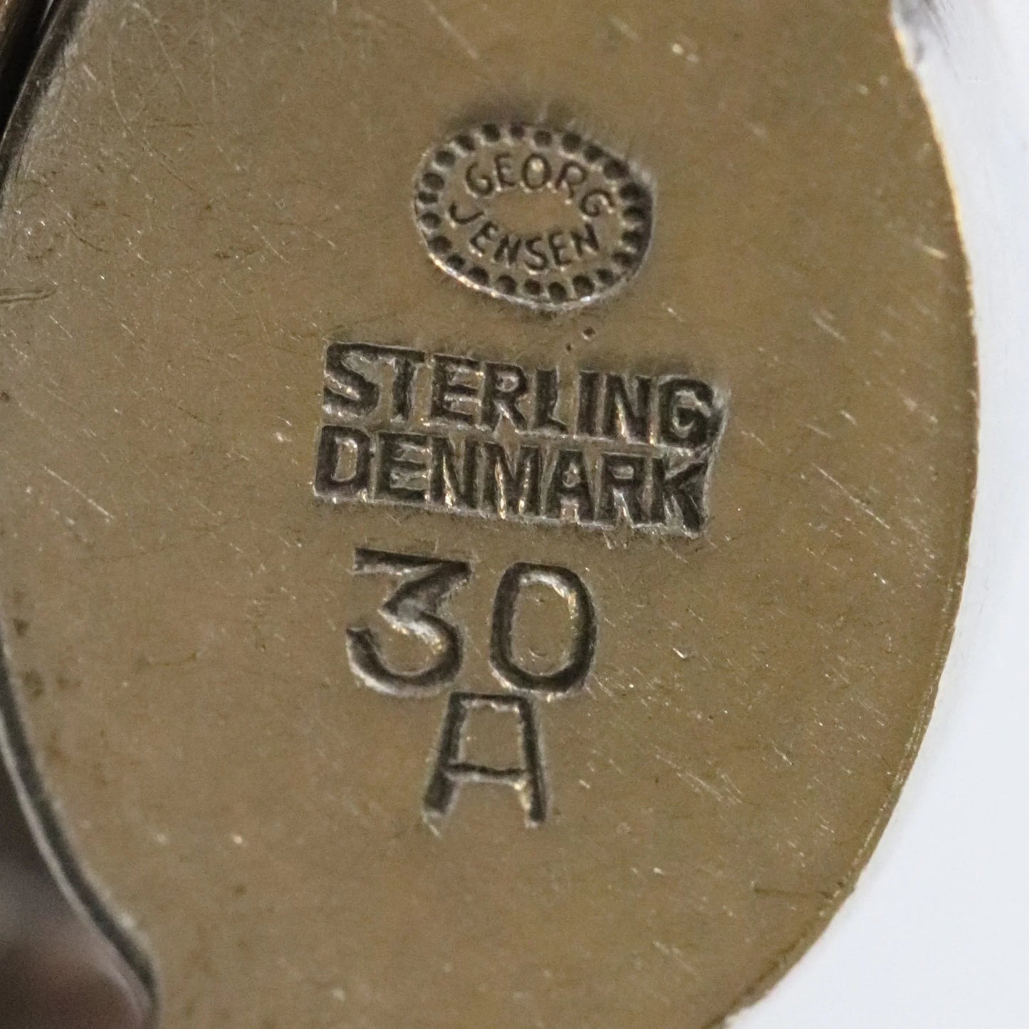 Vintage Georg Jensen Jewelry | Rare Chrysoprase Floral Link Necklace 30A - Carmel Fine Silver Jewelry