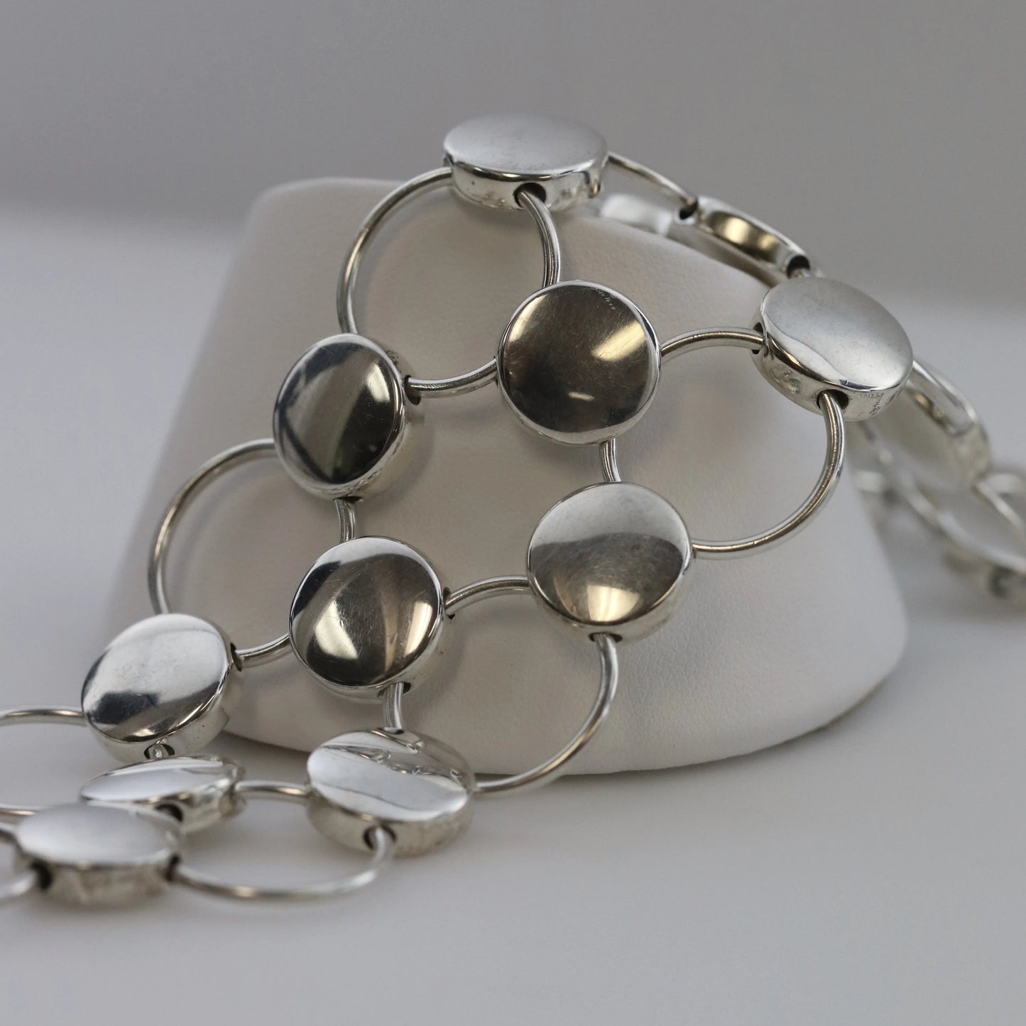 Vintage Georg Jensen Jewelry | Regitze Overgaard Avant Garde Circle Bracelet 464 - Carmel Fine Silver Jewelry