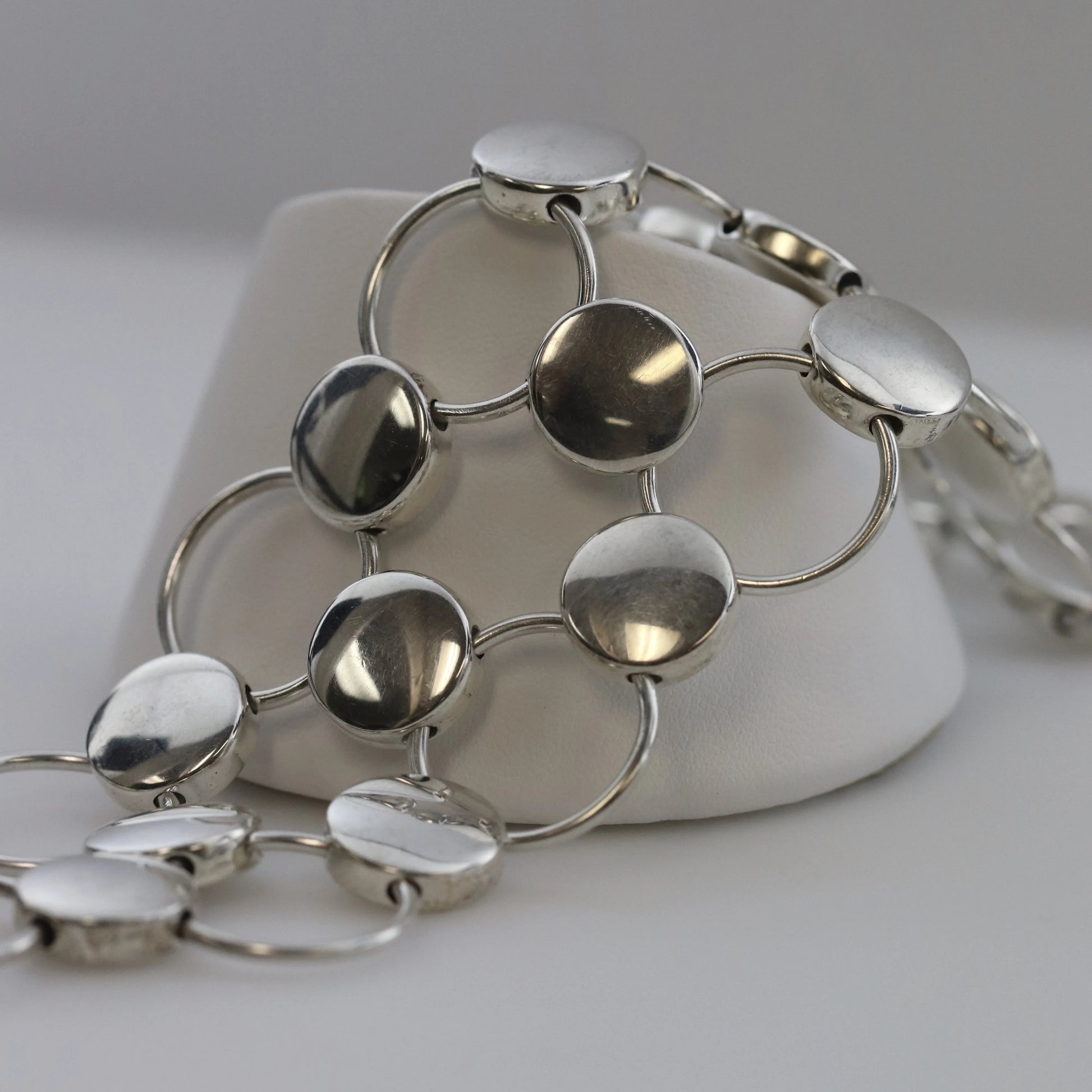 Vintage Georg Jensen Jewelry | Regitze Overgaard Avant Garde Circle Bracelet 464 - Carmel Fine Silver Jewelry