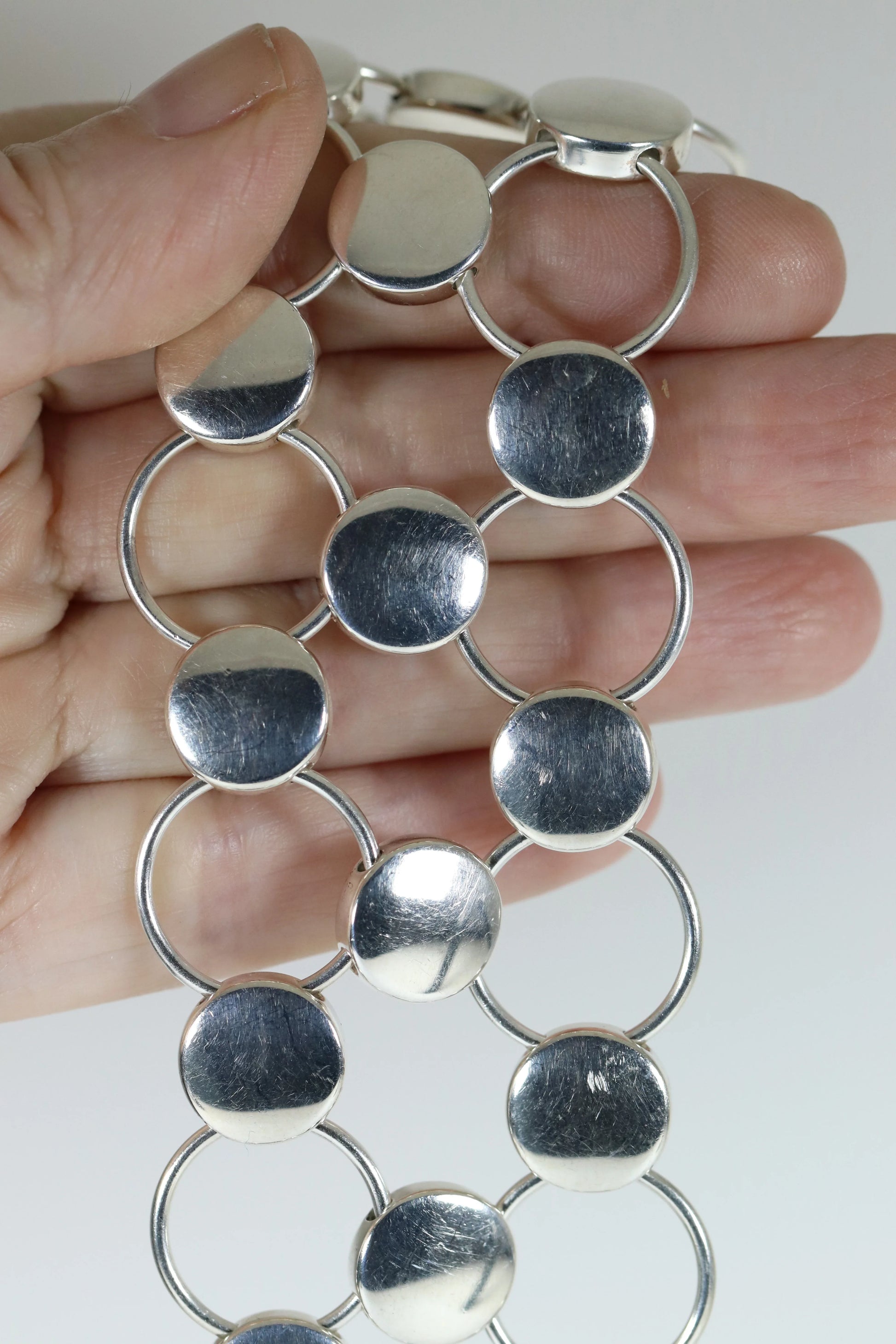 Vintage Georg Jensen Jewelry | Regitze Overgaard Avant Garde Circle Bracelet 464 - Carmel Fine Silver Jewelry