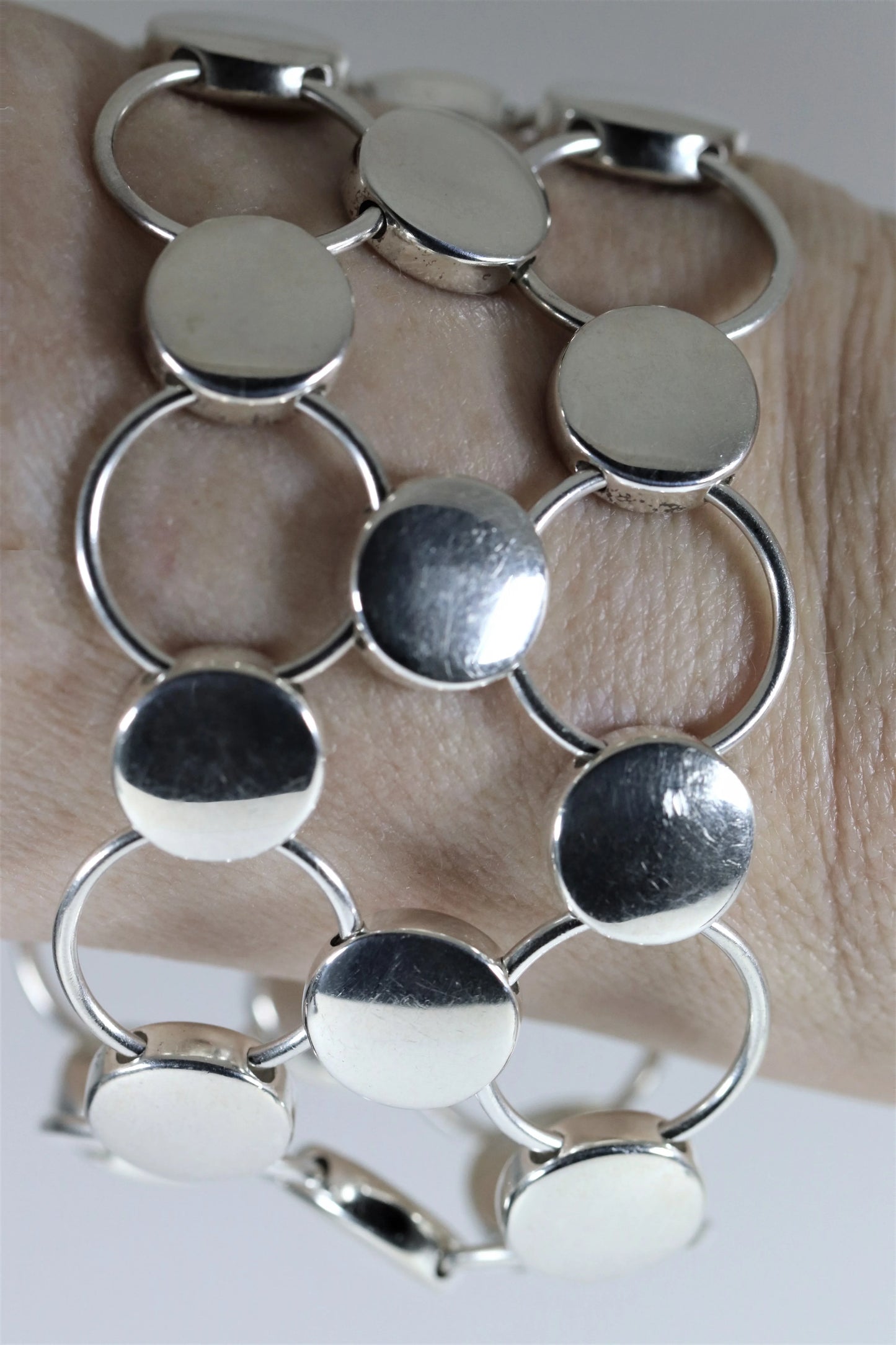 Vintage Georg Jensen Jewelry | Regitze Overgaard Avant Garde Circle Bracelet 464 - Carmel Fine Silver Jewelry