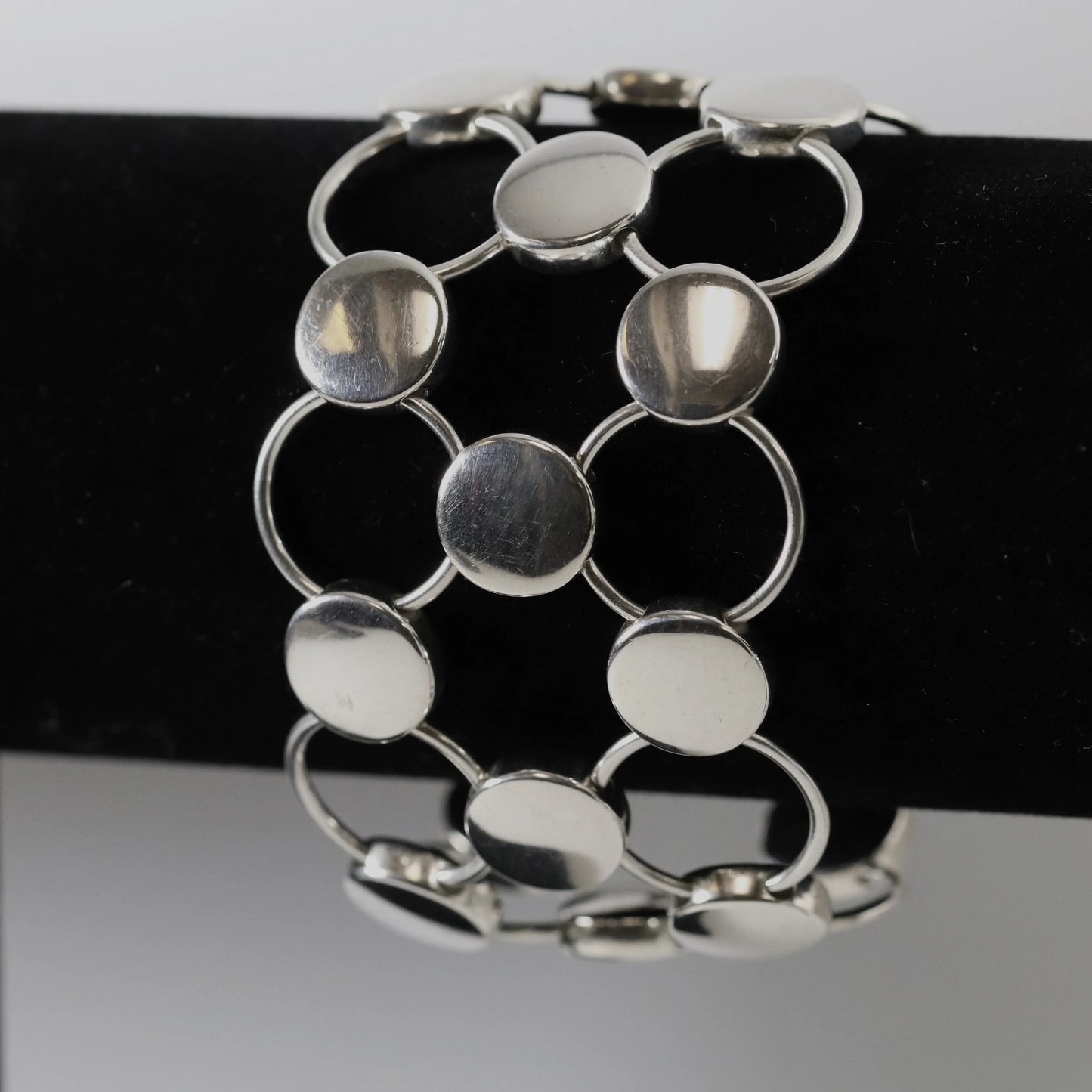 Vintage Georg Jensen Jewelry | Regitze Overgaard Avant Garde Circle Bracelet 464 - Carmel Fine Silver Jewelry