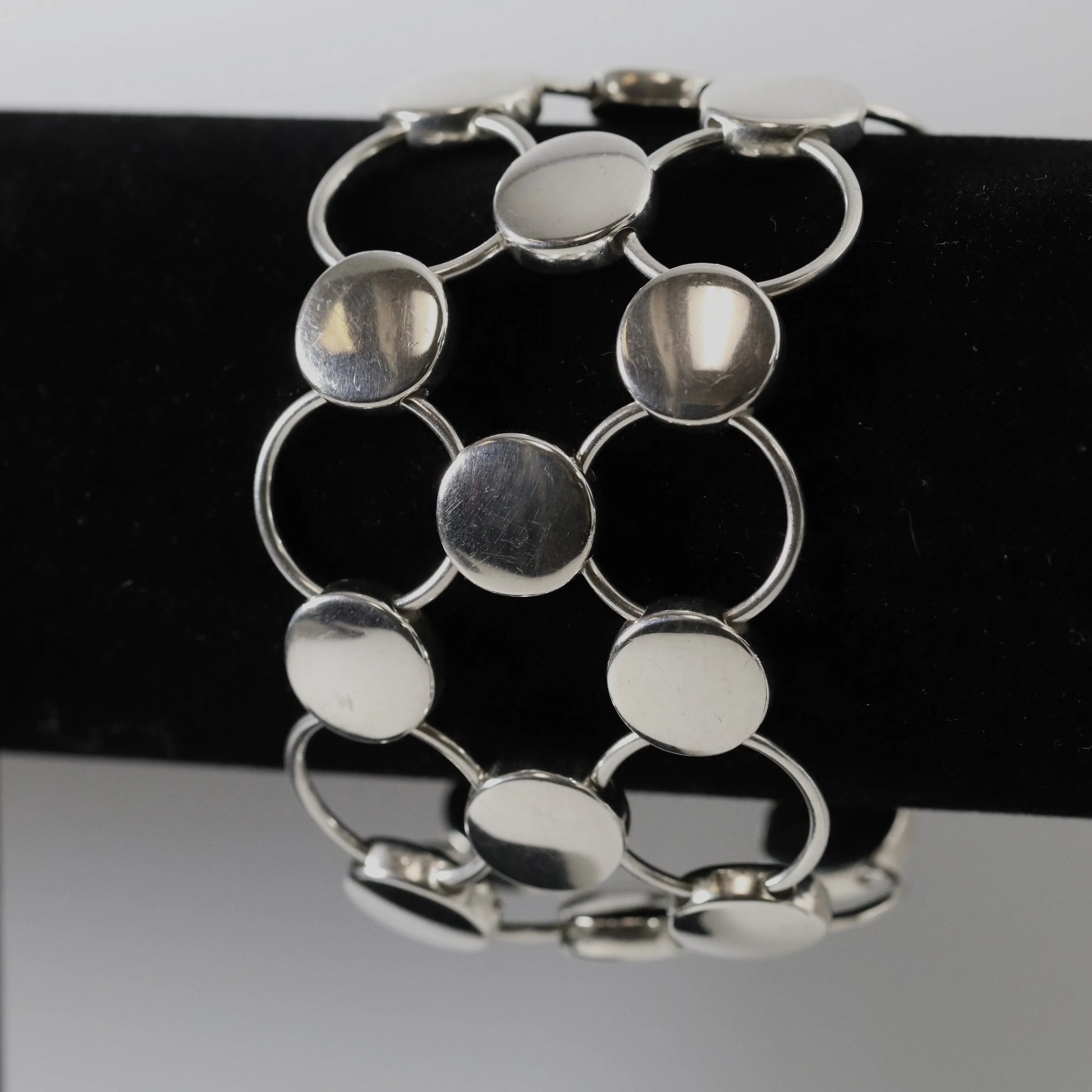 Vintage Georg Jensen Jewelry | Regitze Overgaard Avant Garde Circle Bracelet 464 - Carmel Fine Silver Jewelry