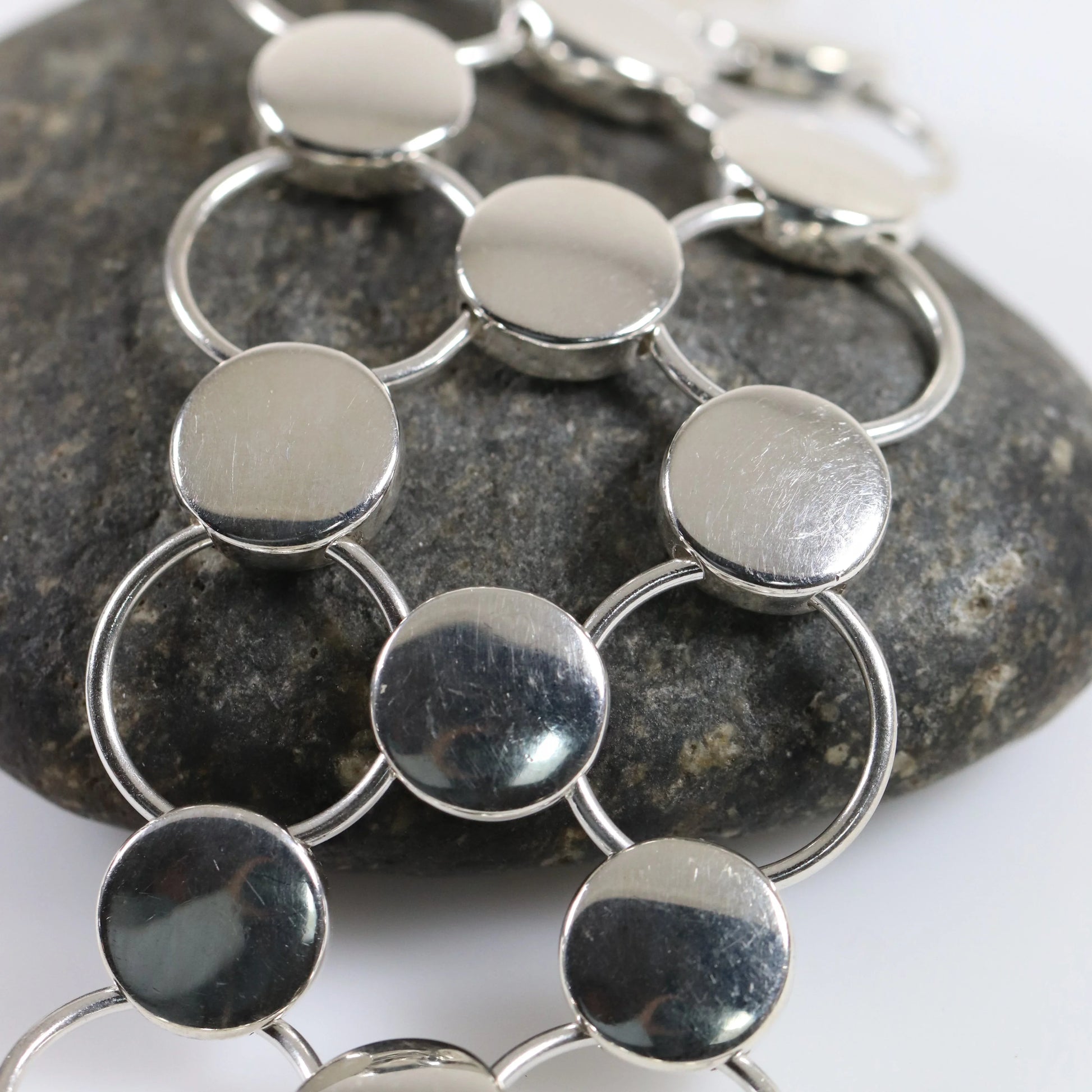 Vintage Georg Jensen Jewelry | Regitze Overgaard Avant Garde Circle Bracelet 464 - Carmel Fine Silver Jewelry