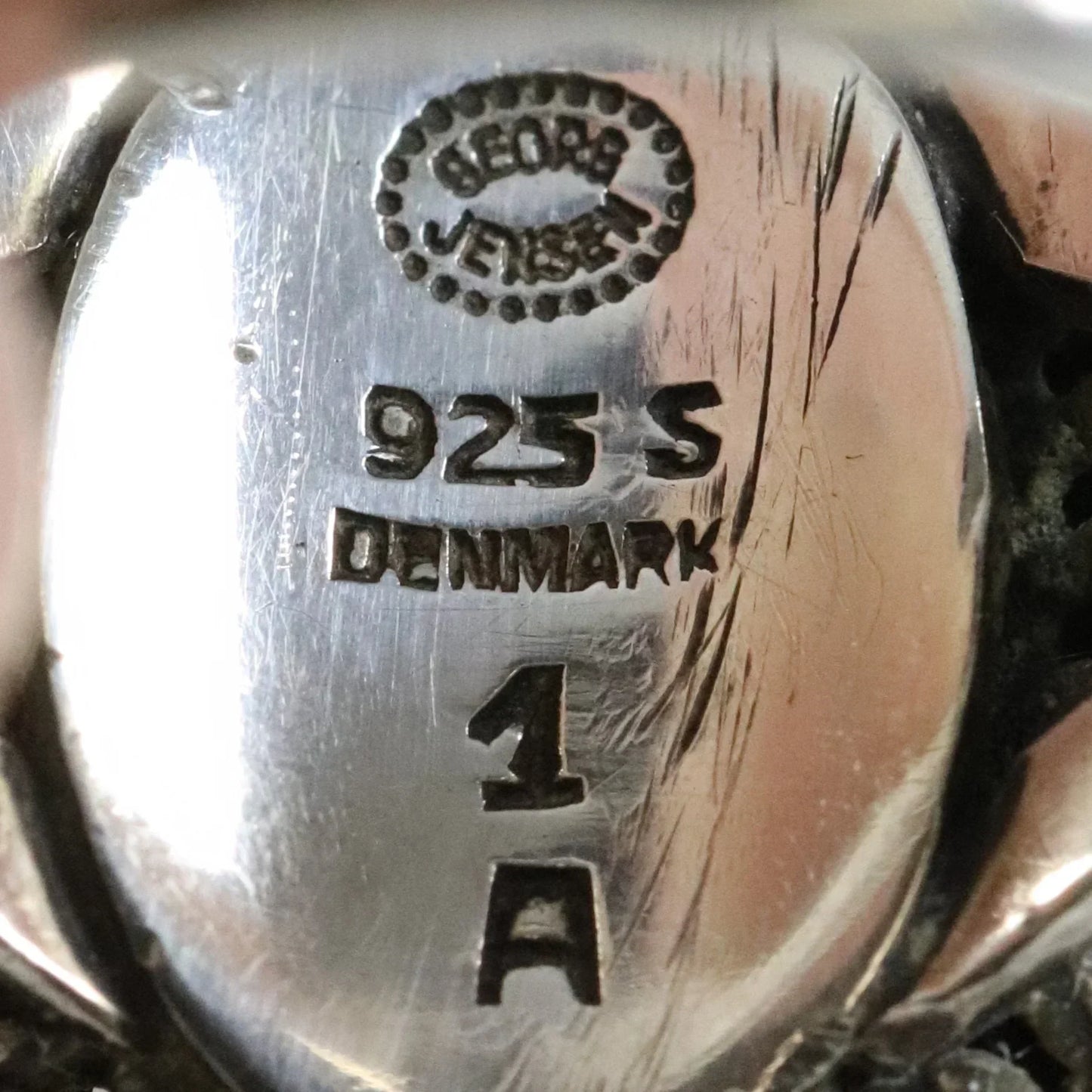 Vintage Georg Jensen Jewelry | Silver Cabochon Ring 1 (US Size 5 1/2) - Carmel Fine Silver Jewelry