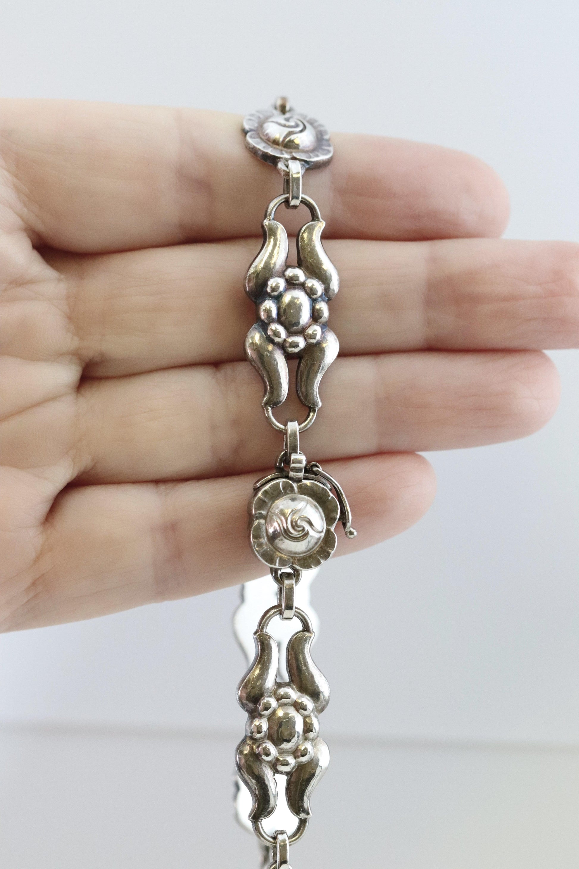 Vintage Georg Jensen Jewelry | Silver Floral Necklace 10 - Carmel Fine Silver Jewelry