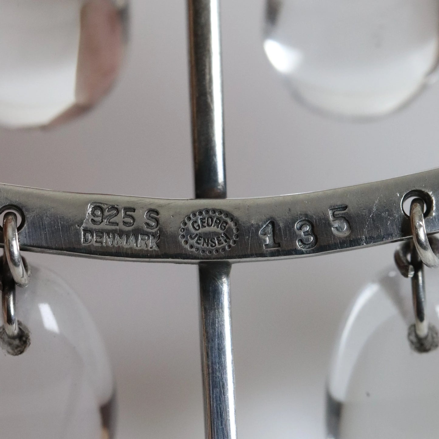 Vintage Georg Jensen Jewelry | Vivianna Torun Multi-Tiered Quartz Necklace 135 Denmark - Carmel Fine Silver Jewelry