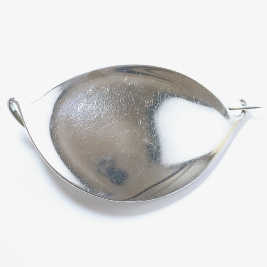 Vintage Georg Jensen Jewelry |Vivianna Torun Leaf Brooch 380 Denmark - Carmel Fine Silver Jewelry