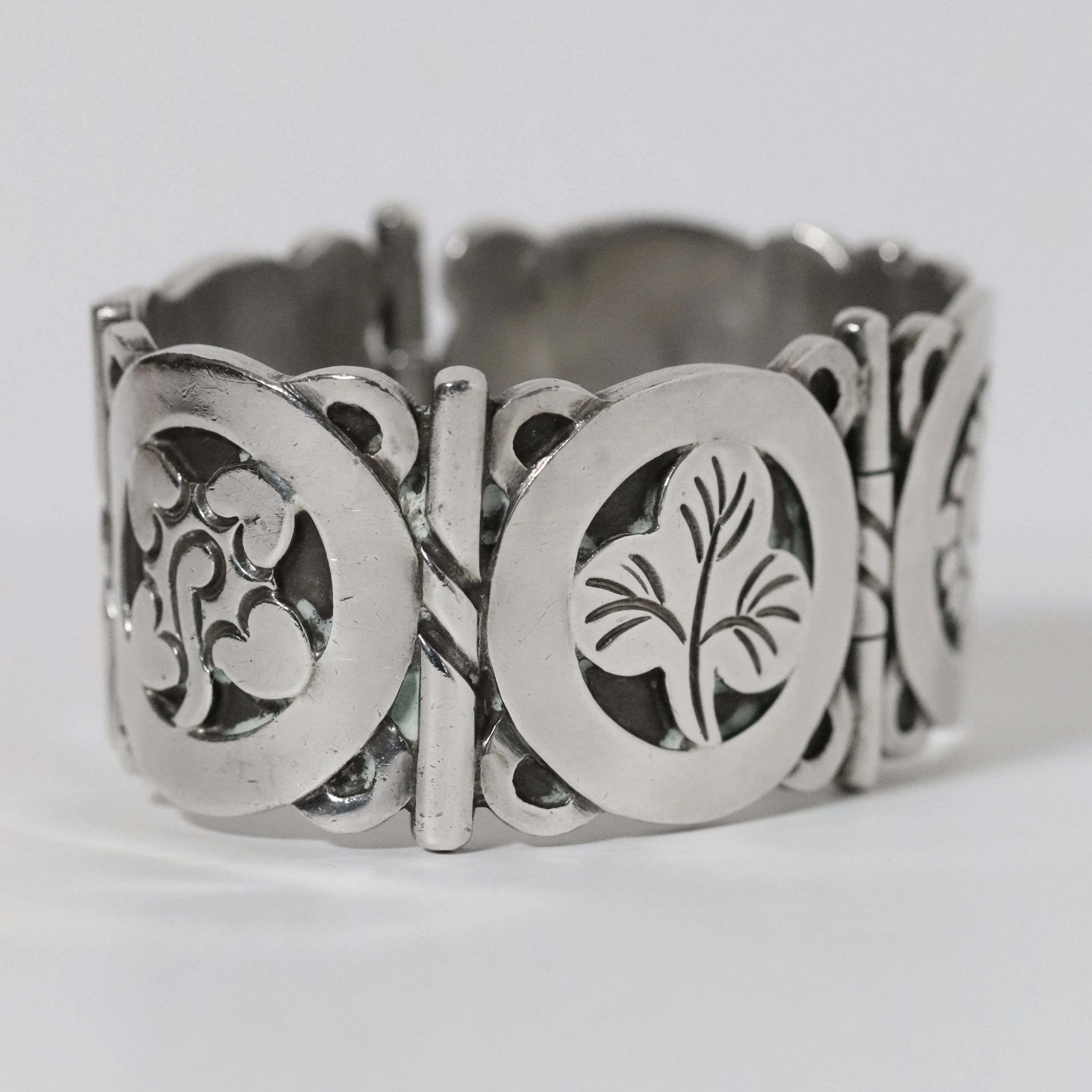 Vintage Hector Aguilar Taxco Panel Bracelet - Carmel Fine Silver