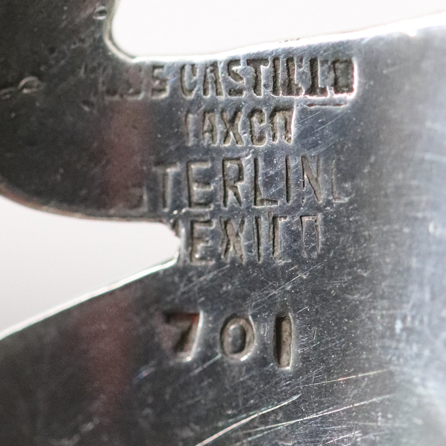 Vintage Los Castillo Jewelry | Cobalt Blue Glass Cuff Bracelet Taxco Mexico - Carmel Fine Silver Jewelry