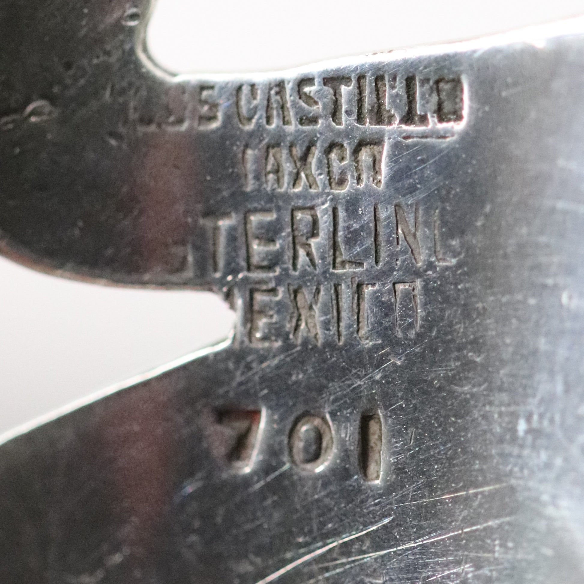 Vintage Los Castillo Jewelry | Cobalt Blue Glass Cuff Bracelet Taxco Mexico - Carmel Fine Silver Jewelry